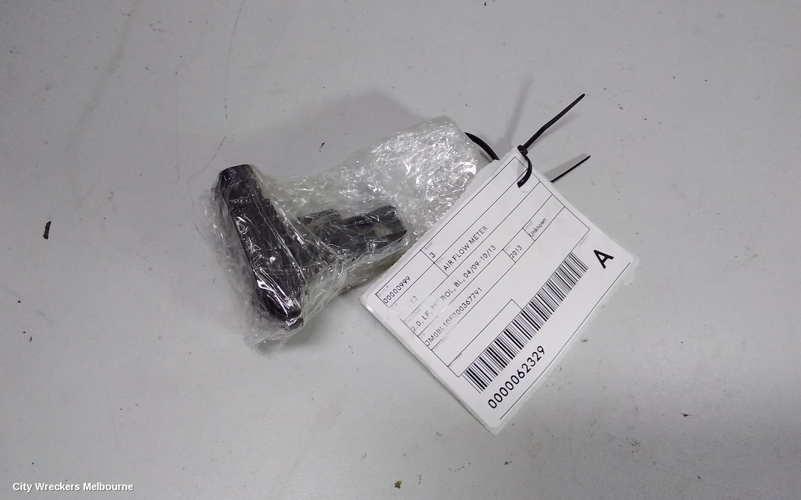 MAZDA 3 AIR FLOW METER, 2.0, LF, PETROL, BL, 04/2009 - 10/2013