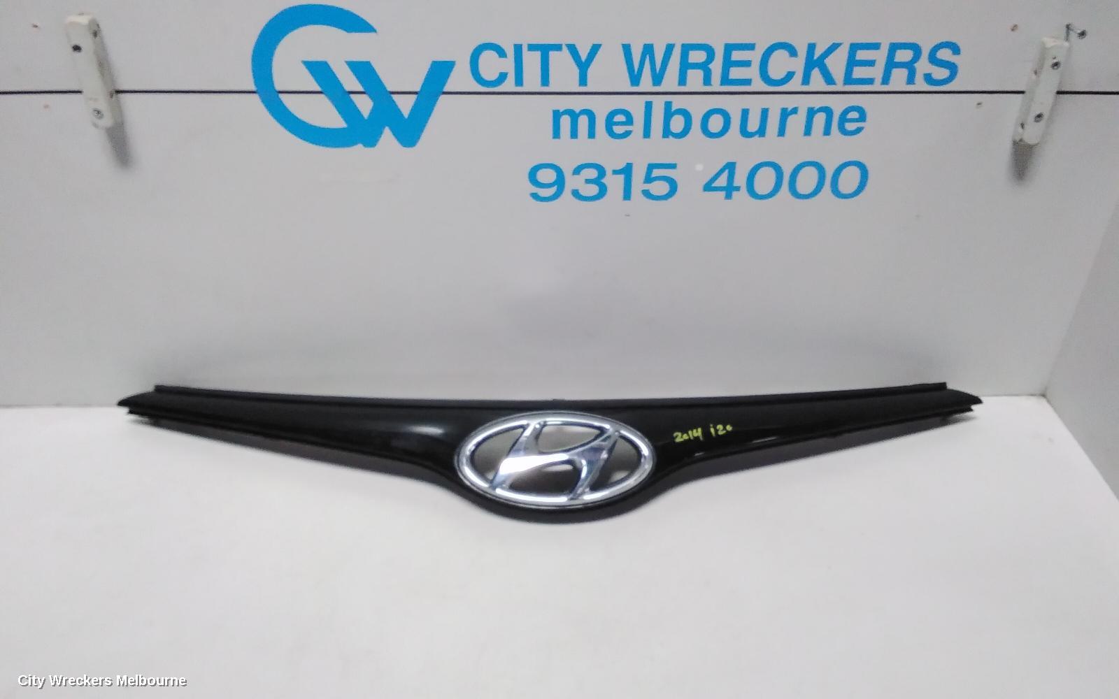 HYUNDAI I20 GRILLE, RADIATOR GRILLE, PB, 03/2012 - 12/2015