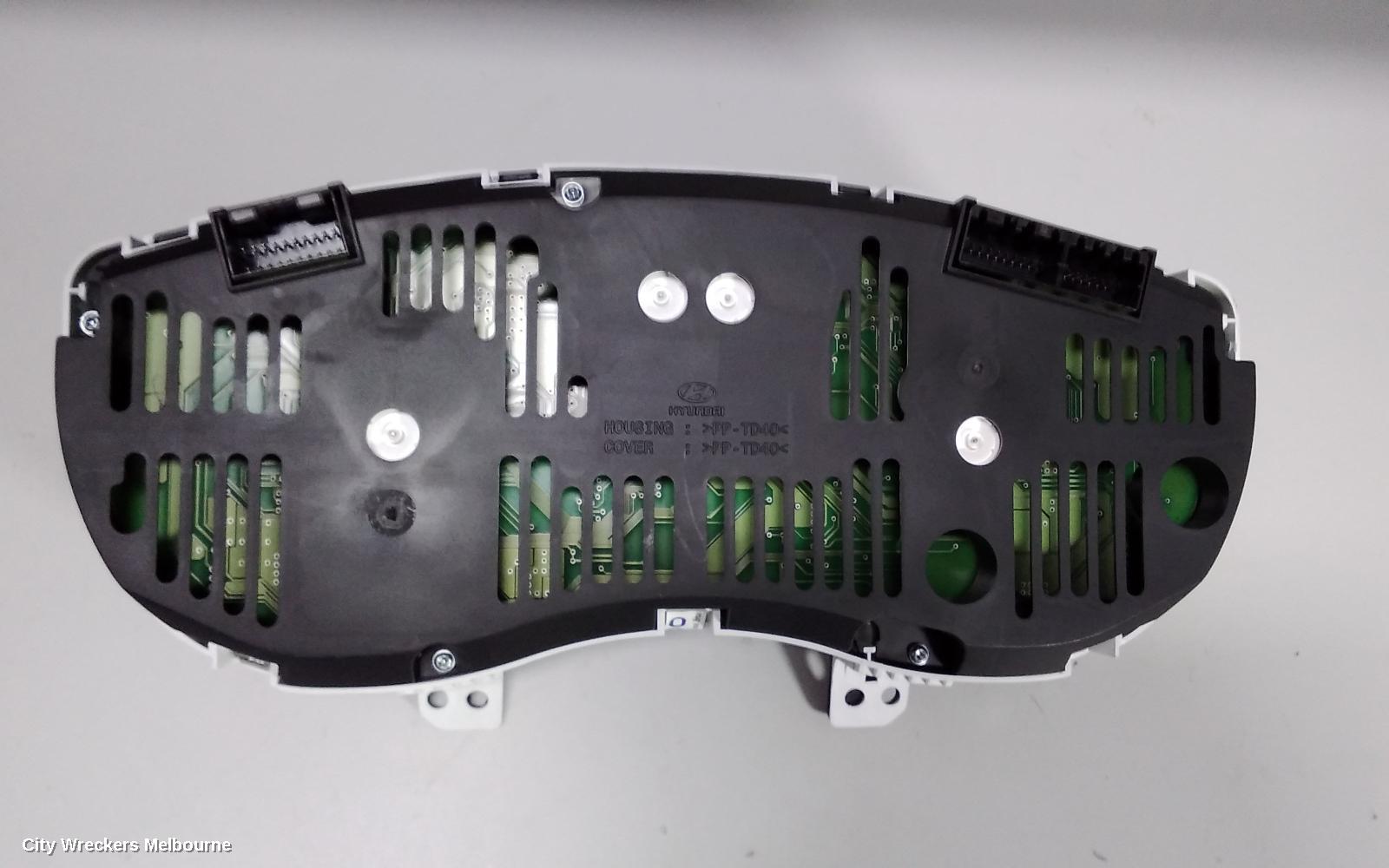 HYUNDAI I20 INSTRUMENT CLUSTER, INSTRUMENT CLUSTER, 1.4, MANUAL T/M TYPE, PB, 10/2010 - 12/2015