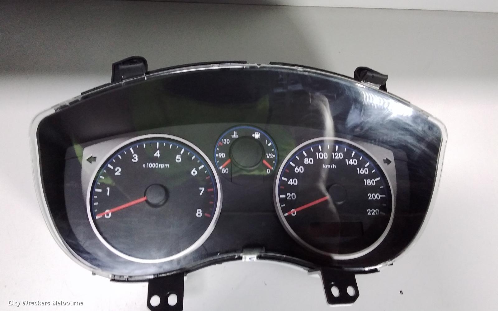 HYUNDAI I20 INSTRUMENT CLUSTER, INSTRUMENT CLUSTER, 1.4, MANUAL T/M TYPE, PB, 10/2010 - 12/2015