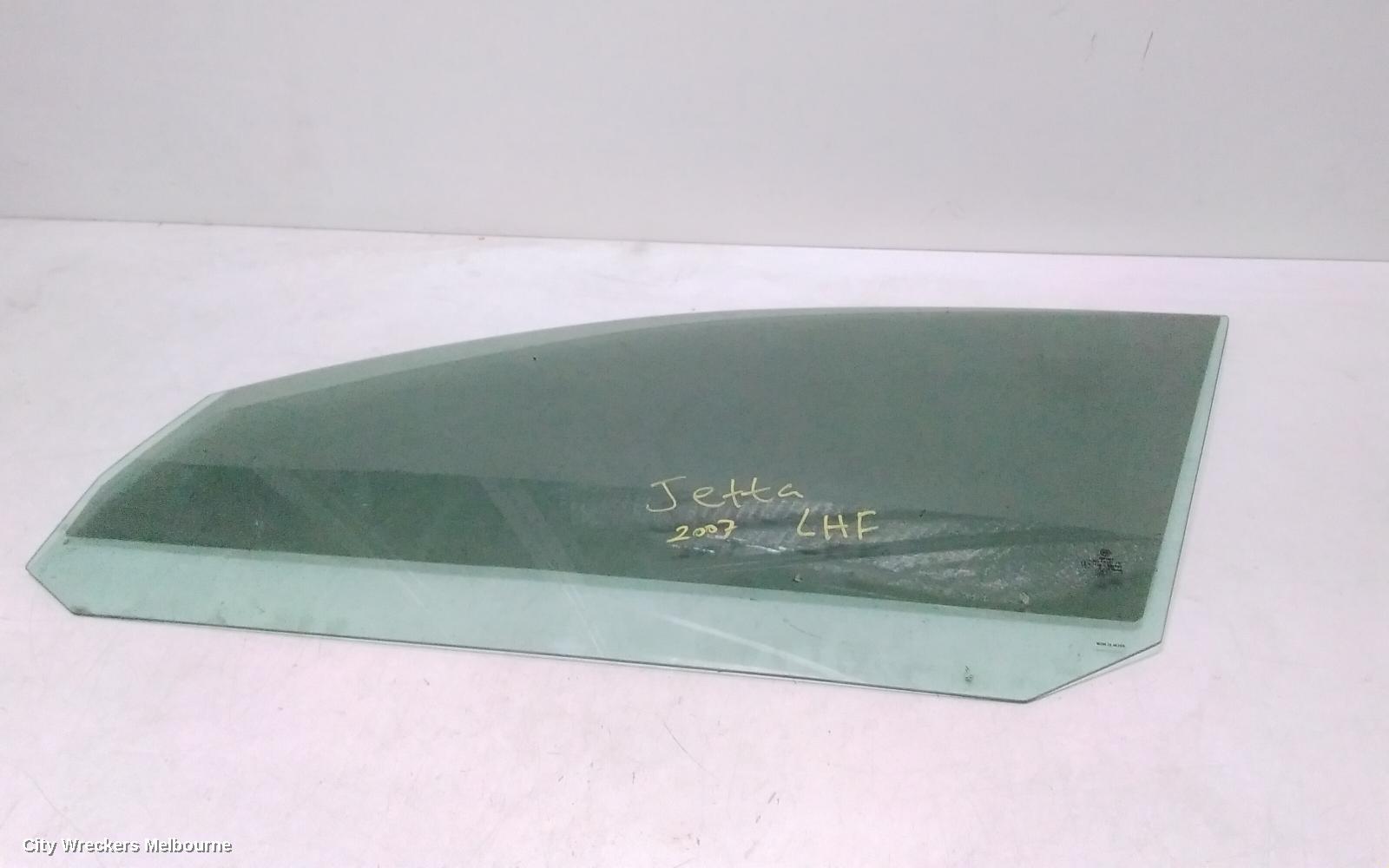 VOLKSWAGEN JETTA LEFT FRONT DOOR WINDOW, 1KM, 02/2006 - 07/2011