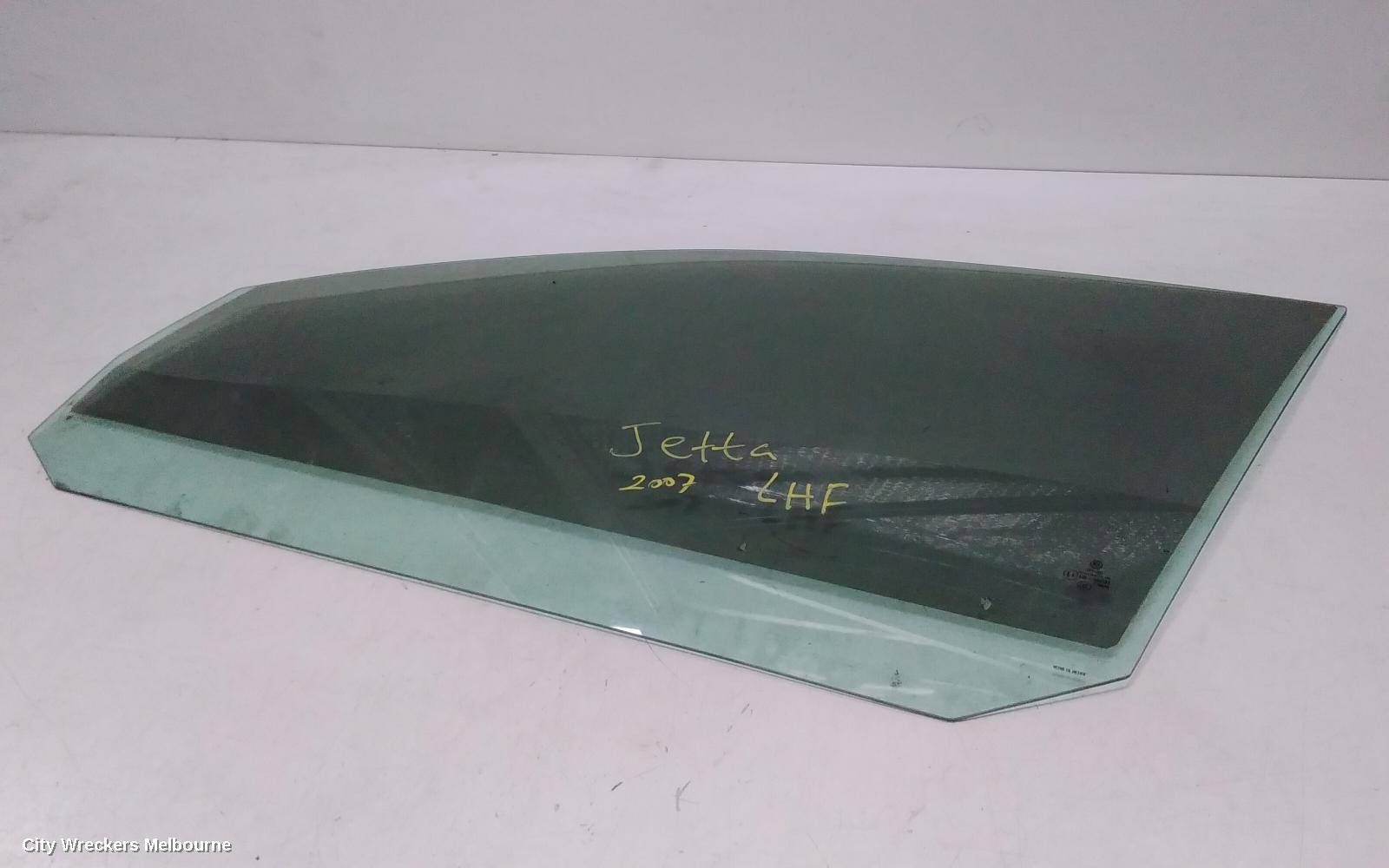 VOLKSWAGEN JETTA LEFT FRONT DOOR WINDOW, 1KM, 02/2006 - 07/2011