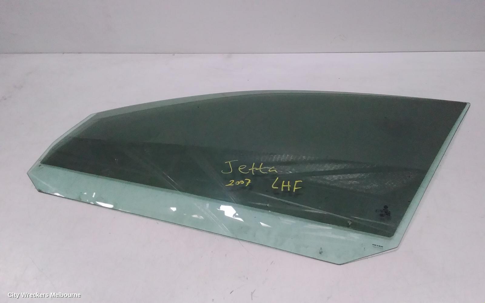 VOLKSWAGEN JETTA LEFT FRONT DOOR WINDOW, 1KM, 02/2006 - 07/2011