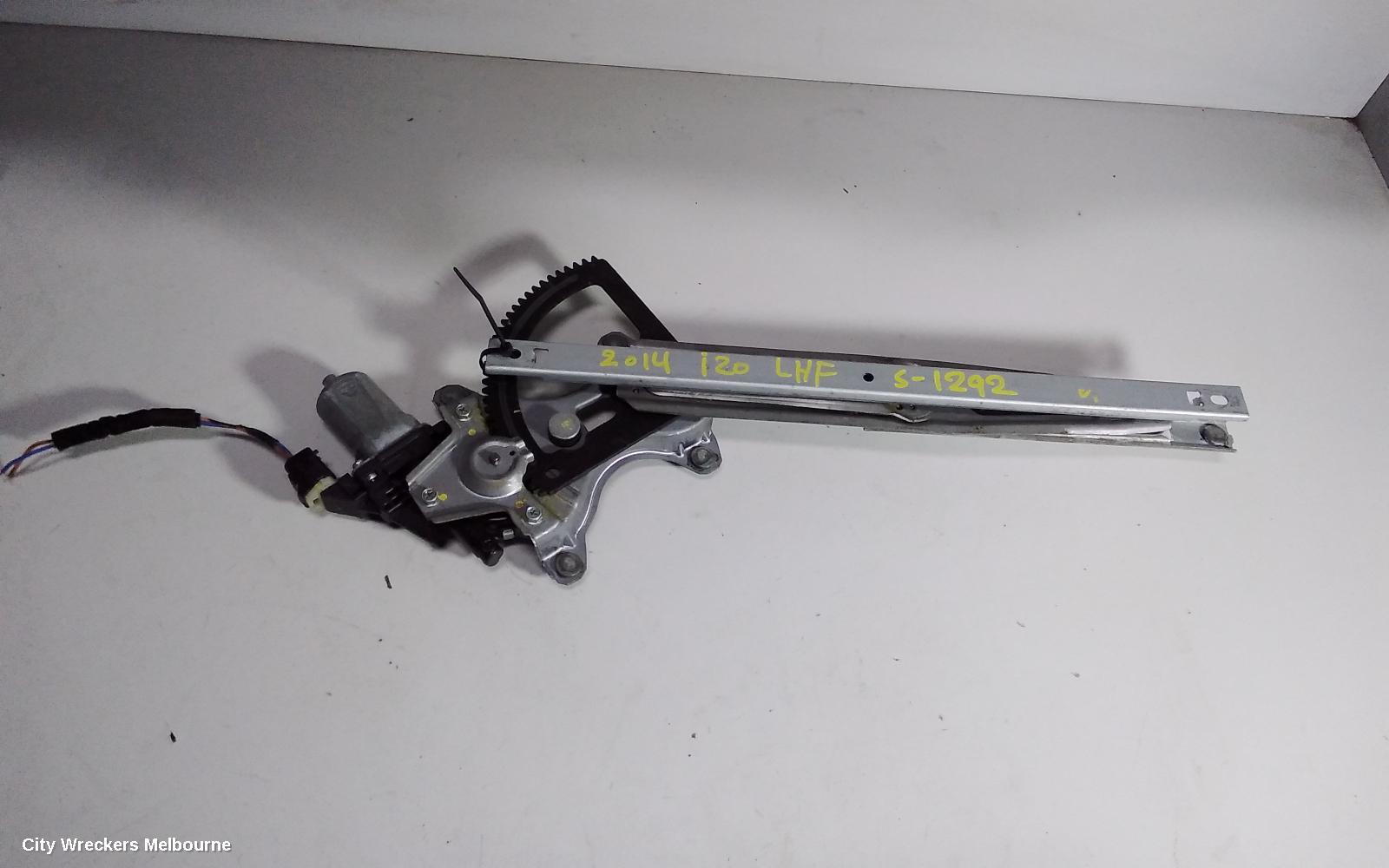 HYUNDAI I20 LEFT FRONT WINDOW REG/MOTOR, PB, 5DR HATCH, 07/2010 - 12/2015