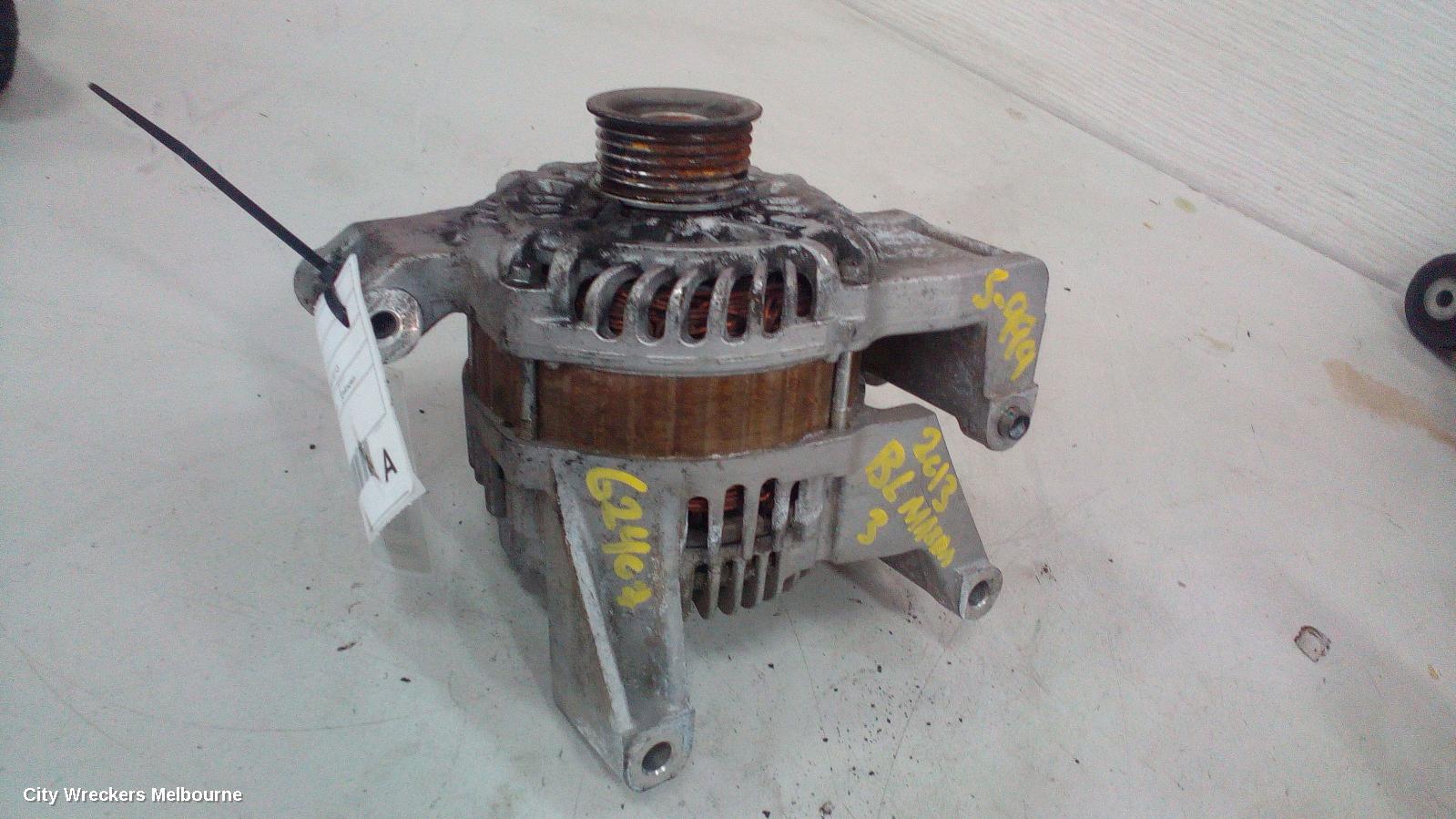 MAZDA 3 ALTERNATOR, PETROL, 2.0, LF, BL (VIN 8TH = F), 04/2009 - 10/2013