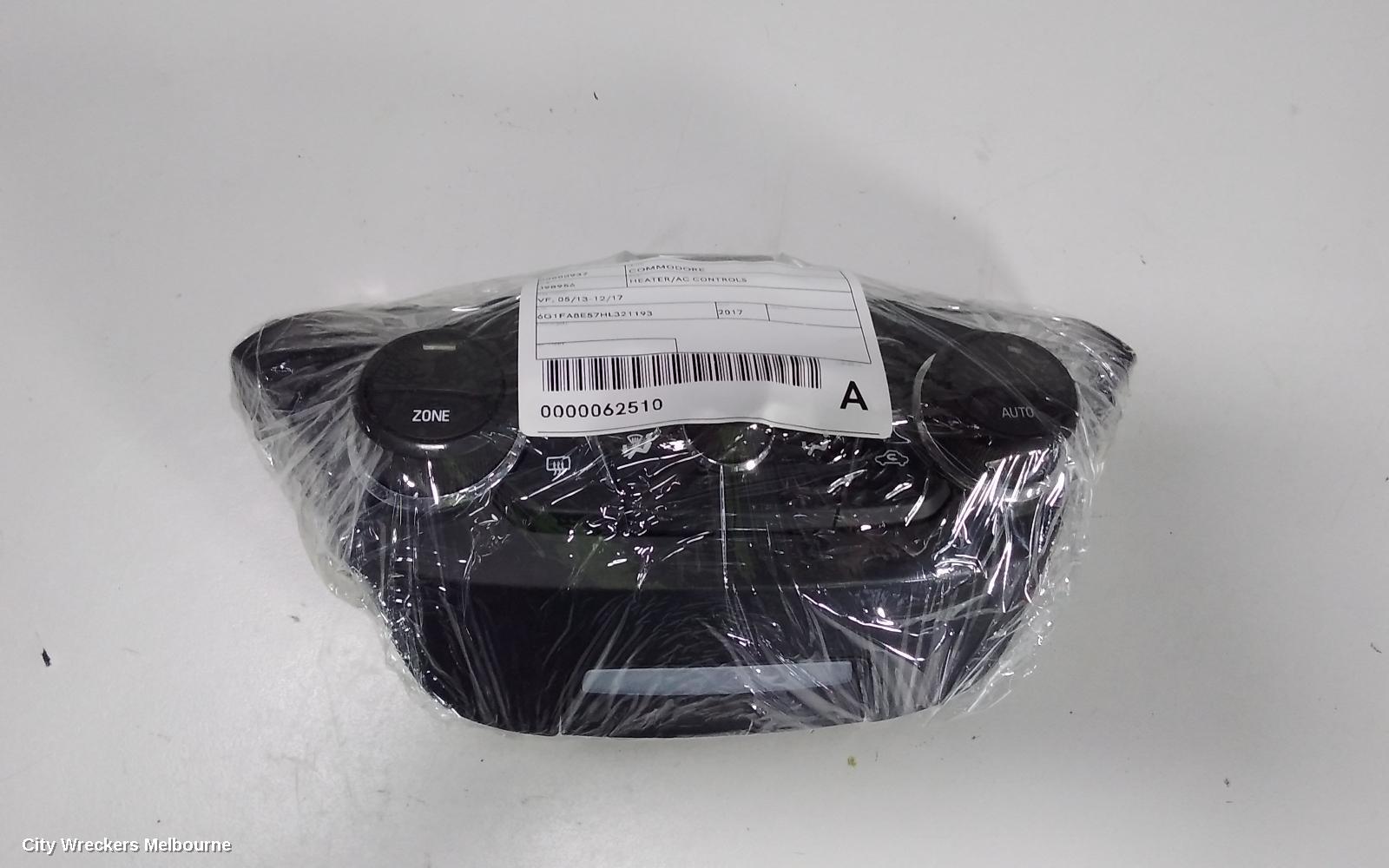 HOLDEN COMMODORE HEATER/AC CONTROLS, VF, 05/2013 - 12/2017
