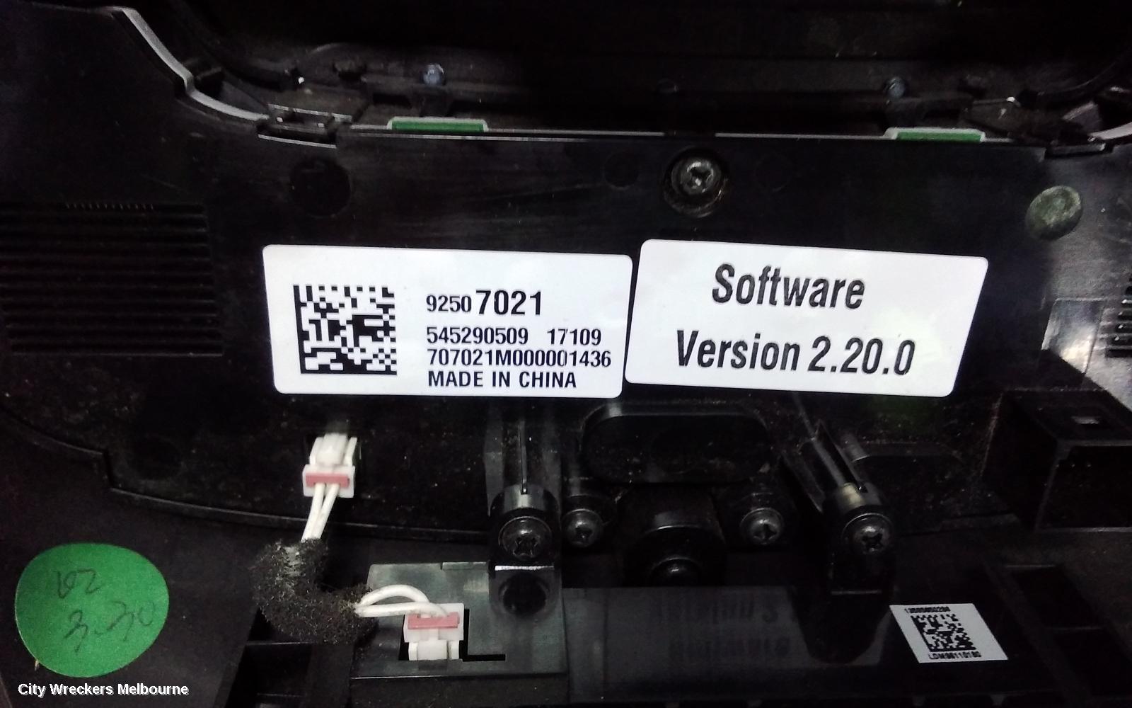 HOLDEN COMMODORE HEATER/AC CONTROLS, VF, 05/2013 - 12/2017