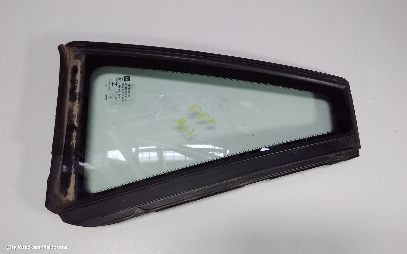 HOLDEN COMMODORE LEFT REAR 1/4 DOOR GLASS, VE-VF, WAGON, 07/2006 - 12/2017