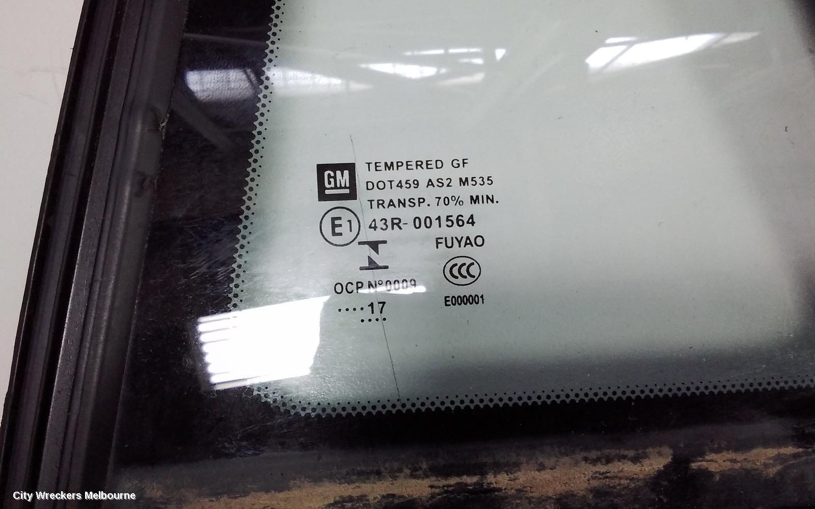 HOLDEN COMMODORE LEFT REAR 1/4 DOOR GLASS, VE-VF, WAGON, 07/2006 - 12/2017