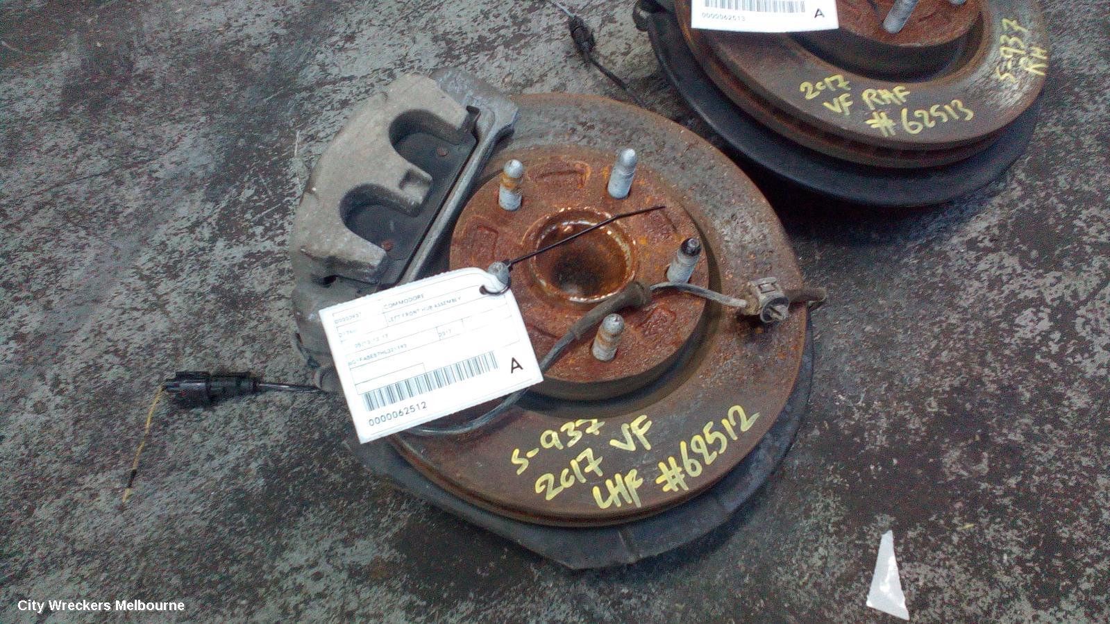 HOLDEN COMMODORE LEFT FRONT HUB ASSEMBLY, VF, 05/2013 - 12/2017