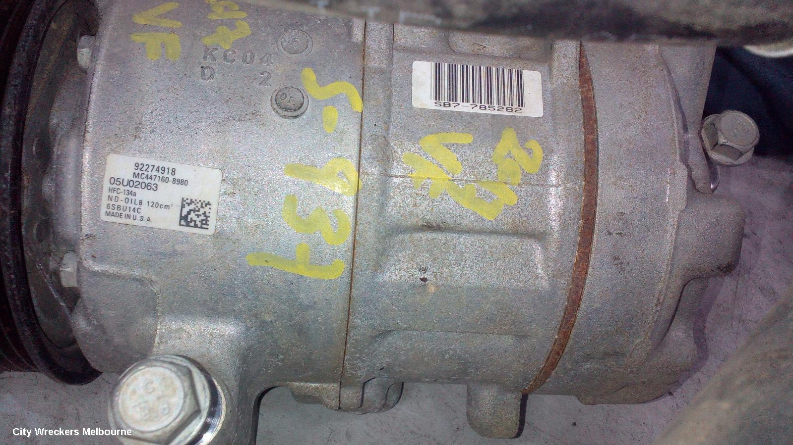 HOLDEN COMMODORE A/C COMPRESSOR, VF, 3.0, 05/2013 - 12/2017
