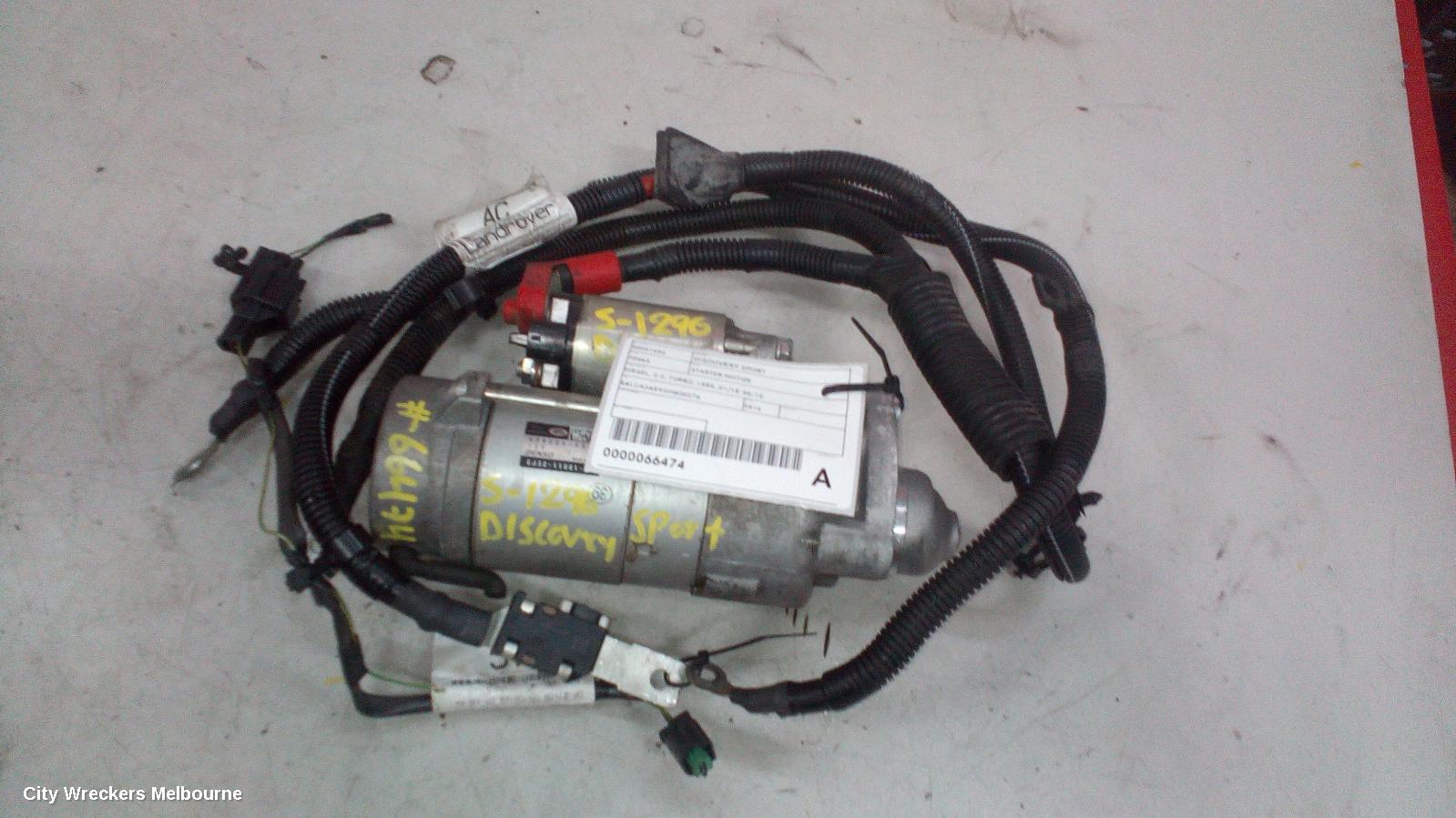 LAND ROVER DISCOVERY SPORT STARTER, DIESEL, 2.2, TURBO, L550, 01/2015 - 06/2016