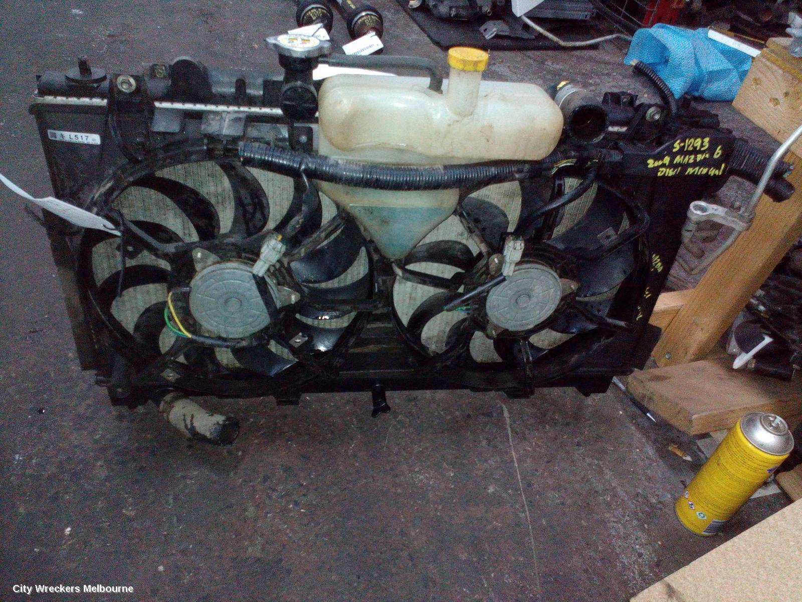 MAZDA 6 FAN, DUAL FAN ASSY, AUTO T/M, GH, 02/2008 - 11/2012