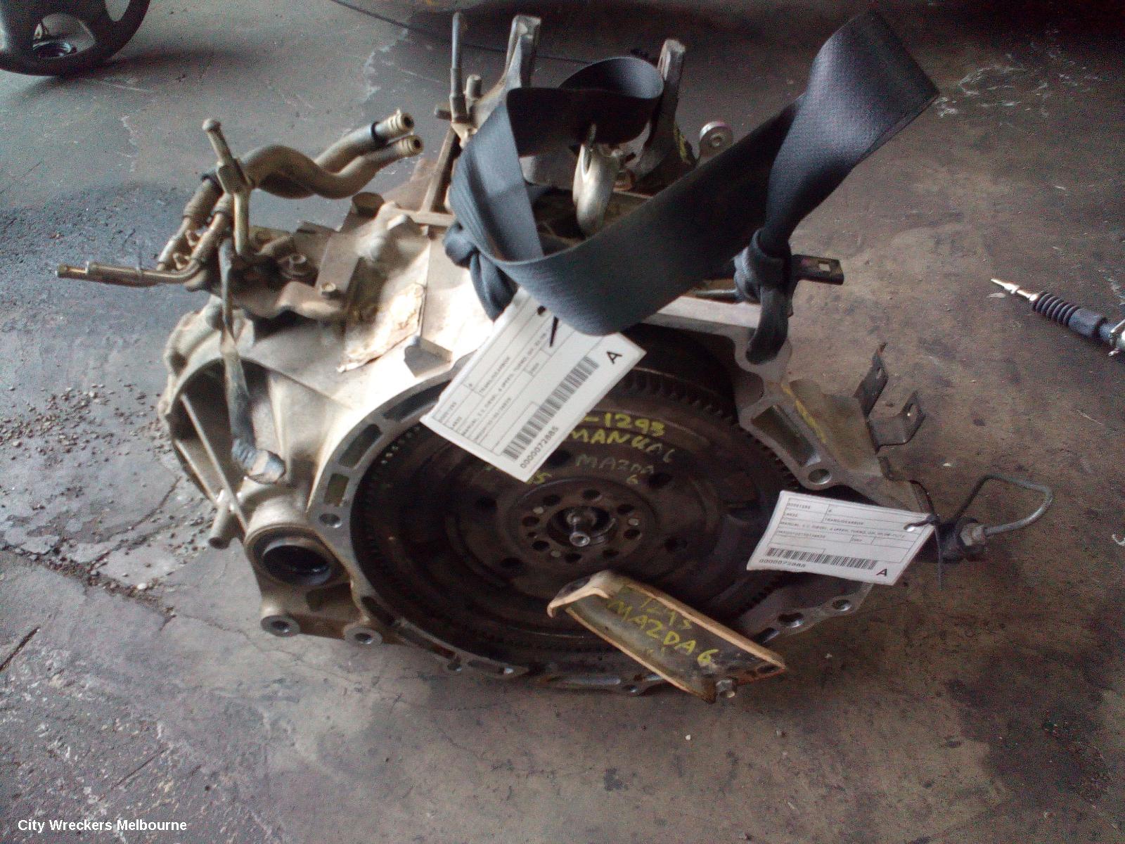 MAZDA 6 TRANS/GEARBOX, MANUAL, 2.2, DIESEL, 6 SPEED, TURBO, GH, 02/2008 - 11/2012