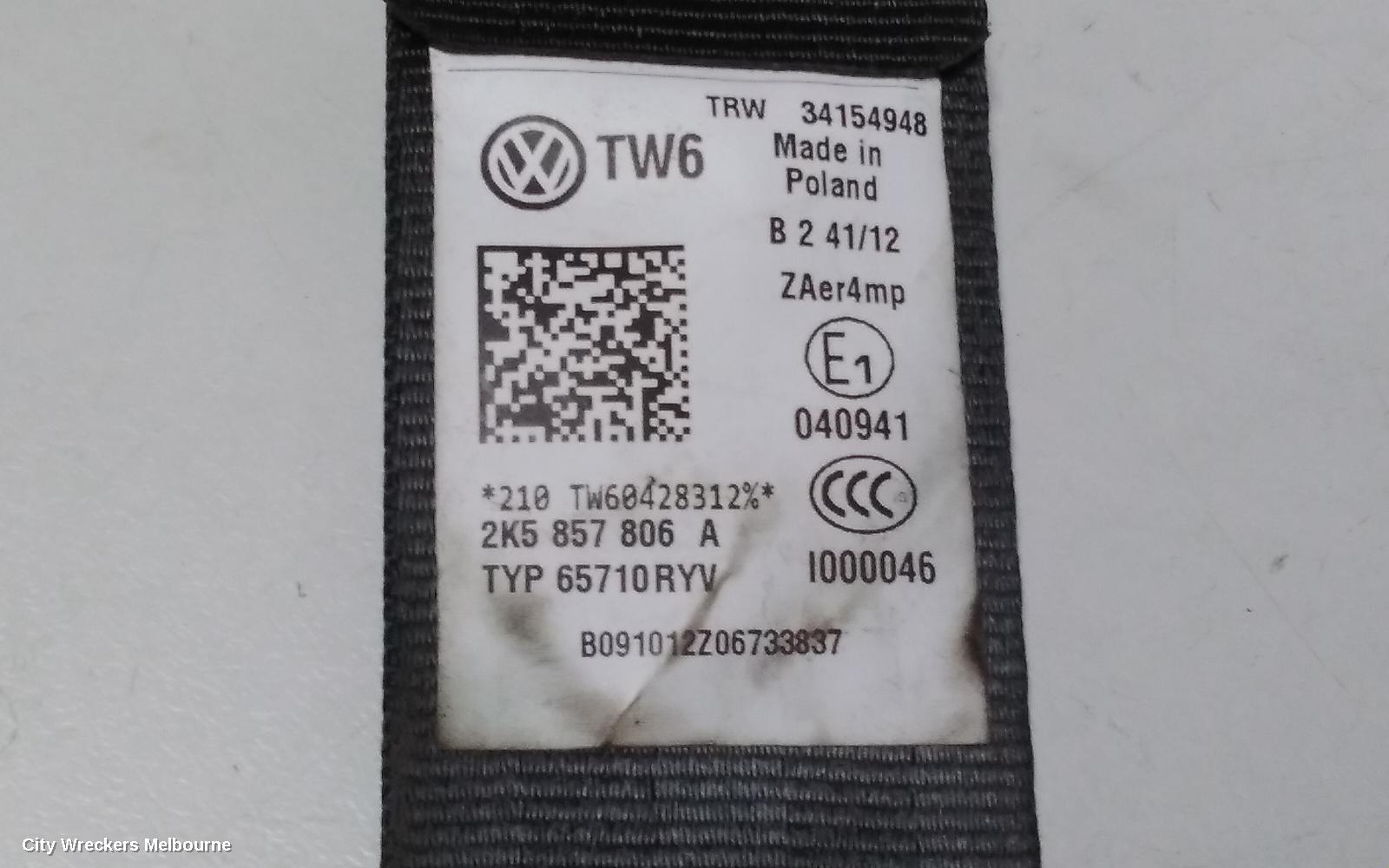 VOLKSWAGEN CADDY FRONT SEAT, RH FRONT, 2K, CLOTH, 08/2010 - 06/2015
