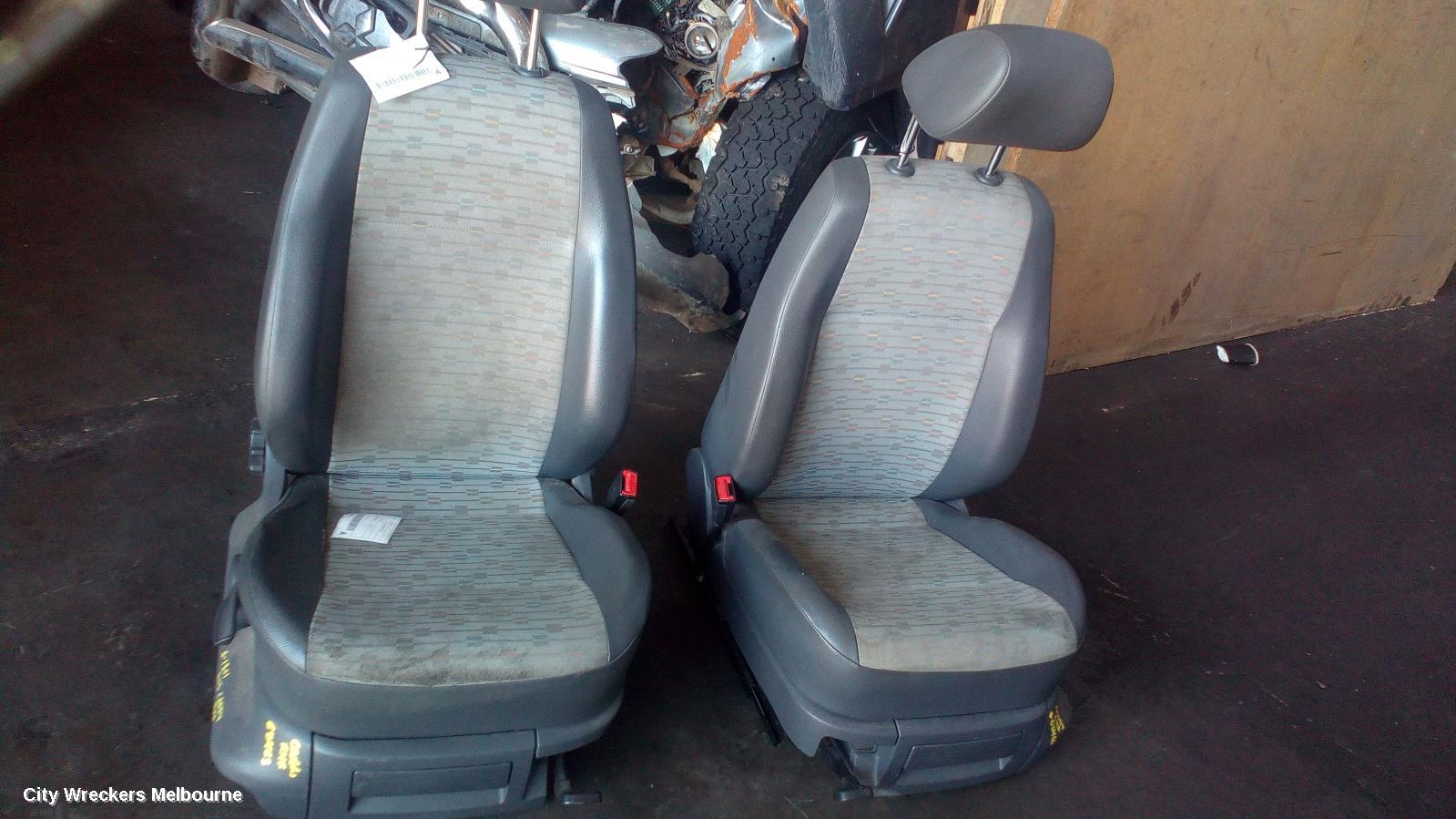 VOLKSWAGEN CADDY FRONT SEAT, RH FRONT, 2K, CLOTH, 08/2010 - 06/2015