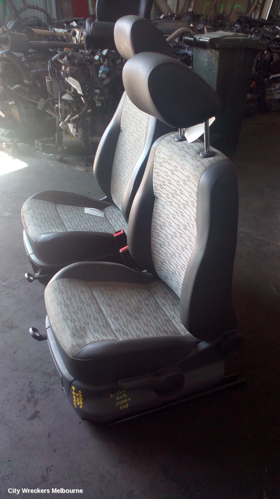 VOLKSWAGEN CADDY FRONT SEAT, LH FRONT, 2K, CLOTH, 08/2010 - 06/2015