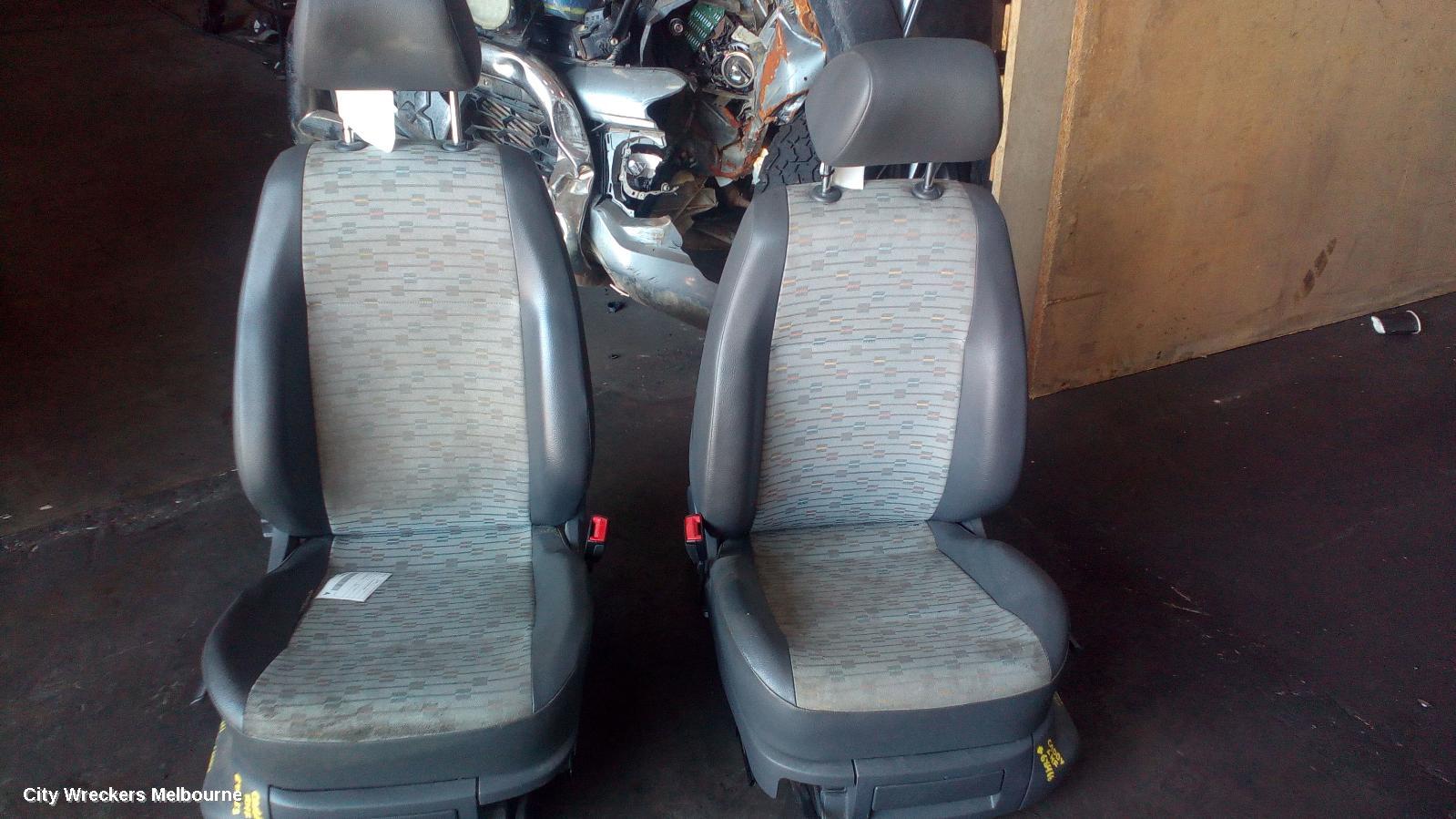 VOLKSWAGEN CADDY FRONT SEAT, LH FRONT, 2K, CLOTH, 08/2010 - 06/2015