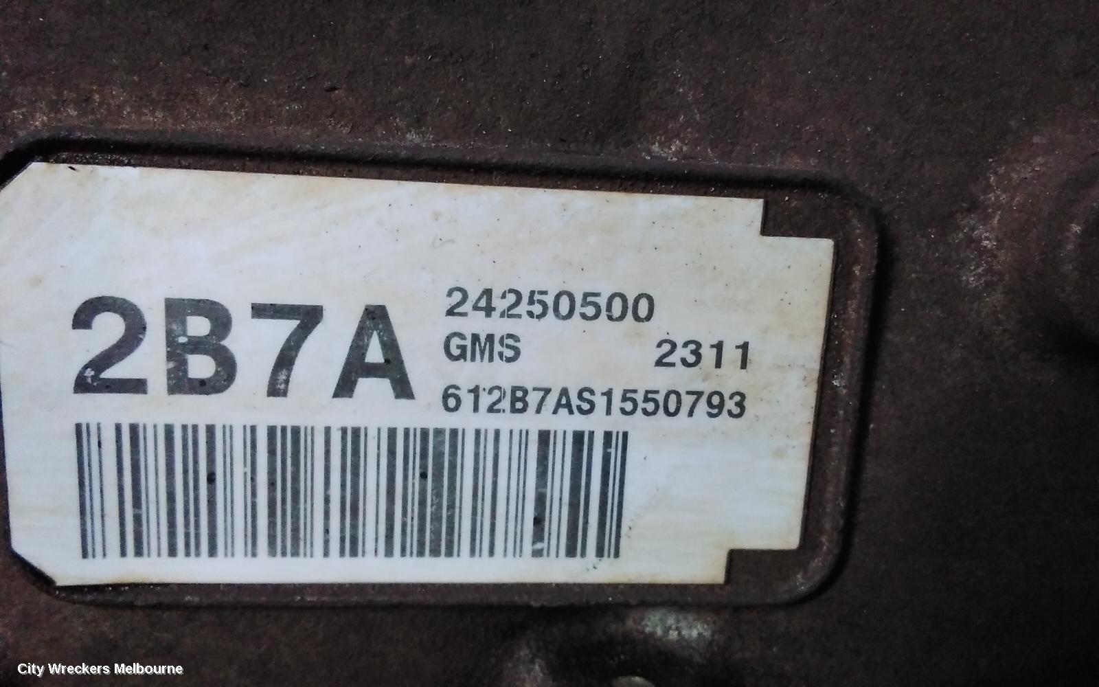 HOLDEN COLORADO TRANS/GEARBOX, AUTO, RWD, DIESEL, 2.8, APR, TURBO, 6 SPEED, RG, 01/2012 - 06/2016
