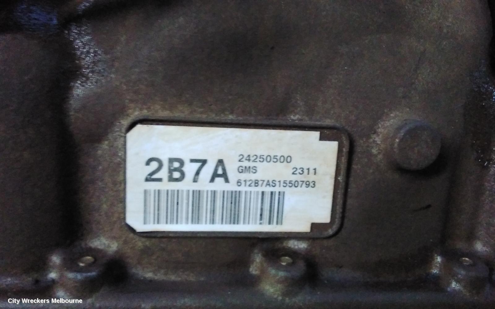 HOLDEN COLORADO TRANS/GEARBOX, AUTO, RWD, DIESEL, 2.8, APR, TURBO, 6 SPEED, RG, 01/2012 - 06/2016