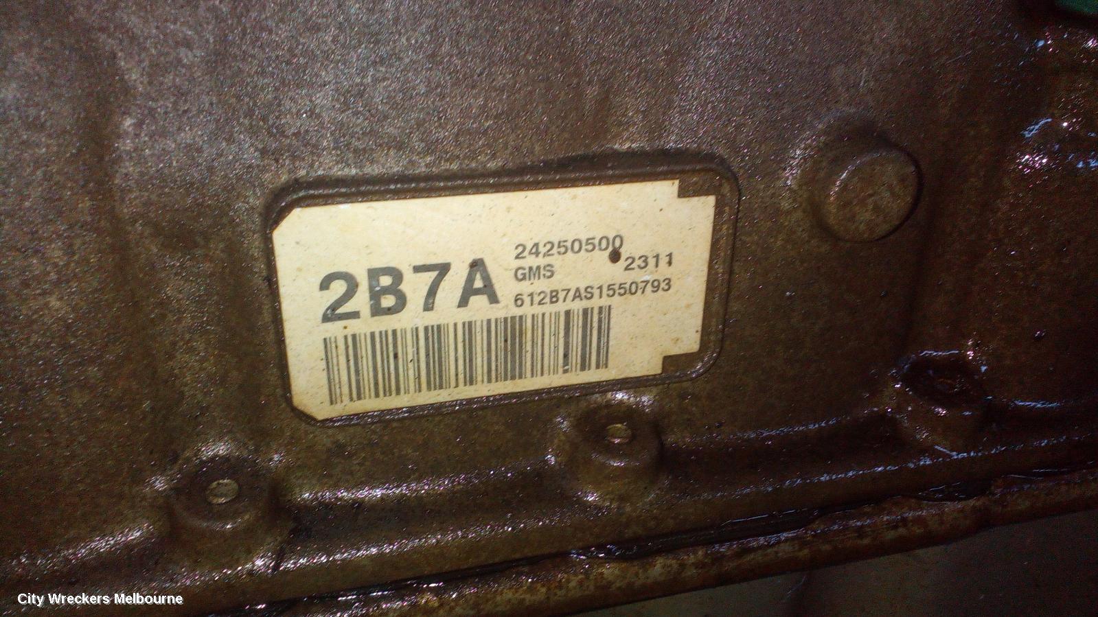 HOLDEN COLORADO TRANS/GEARBOX, AUTO, RWD, DIESEL, 2.8, APR, TURBO, 6 SPEED, RG, 01/2012 - 06/2016