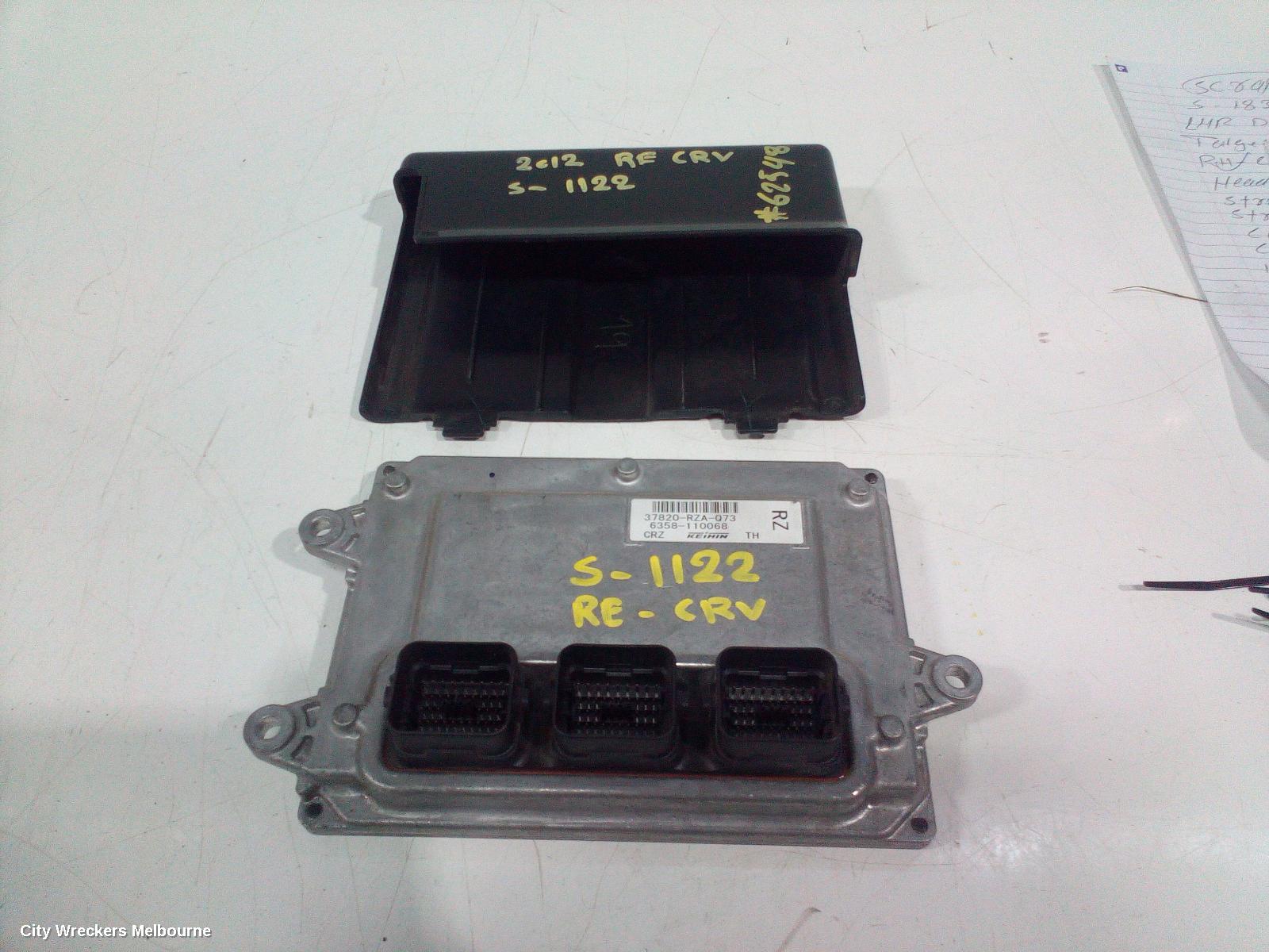 HONDA CRV ECU, ENGINE ECU, 2.4, PETROL, AUTO T/M, P/N 37820-RZA-Q73 RE, ECU ONLY, 02/2007 - 10/2012