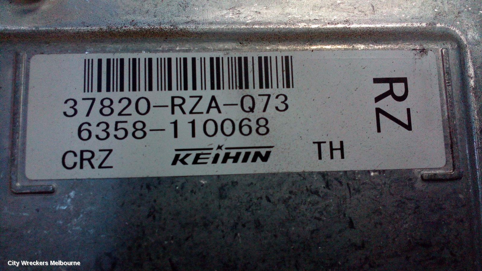 HONDA CRV ECU, ENGINE ECU, 2.4, PETROL, AUTO T/M, P/N 37820-RZA-Q73 RE, ECU ONLY, 02/2007 - 10/2012