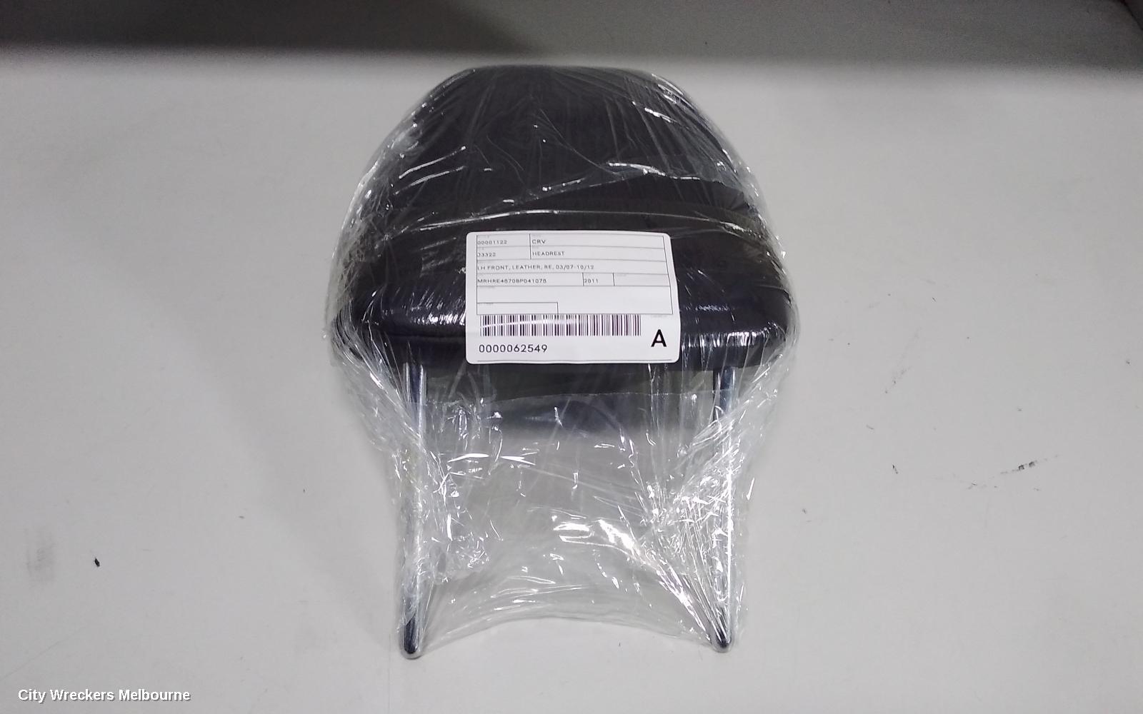 HONDA CRV HEADREST, LH FRONT, LEATHER, RE, 03/2007 - 10/2012