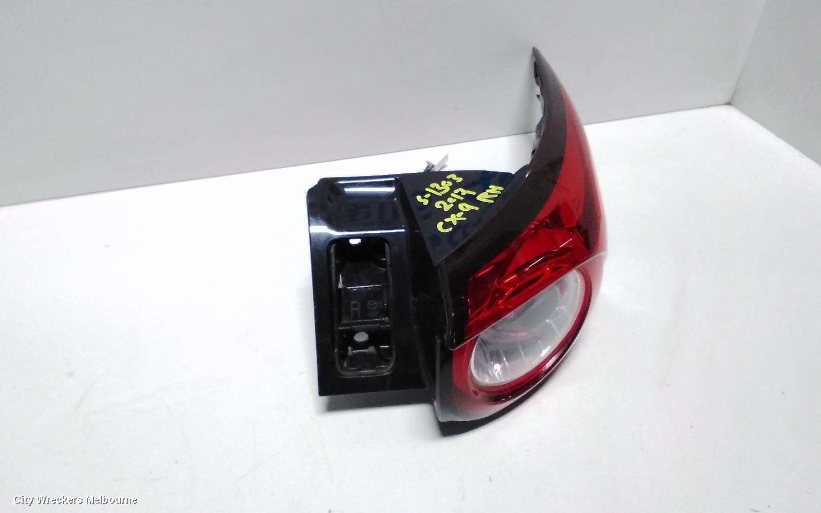 MAZDA CX9 RIGHT TAILLIGHT, TC, IN BODY, 07/2016 ONWARDS
