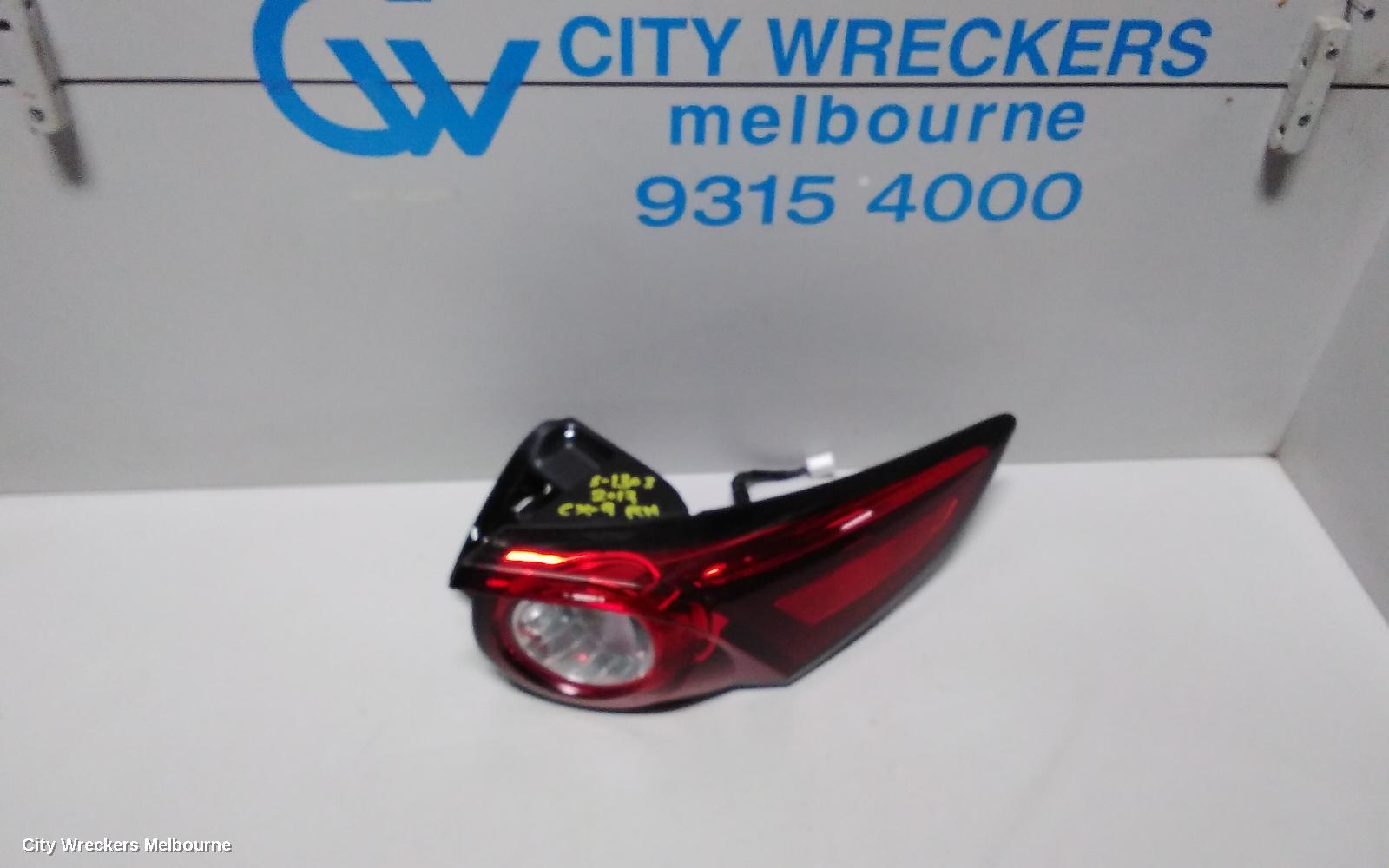 MAZDA CX9 RIGHT TAILLIGHT, TC, IN BODY, 07/2016 ONWARDS