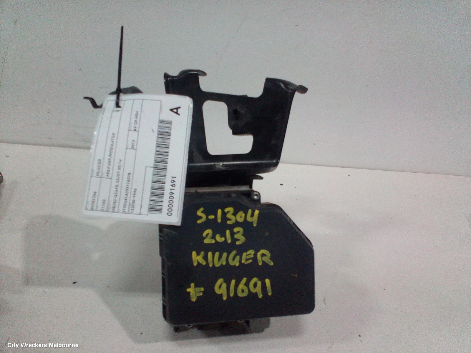 TOYOTA KLUGER ABS PUMP/MODULATOR, GSU40-GSU45, 05/2007 - 02/2014