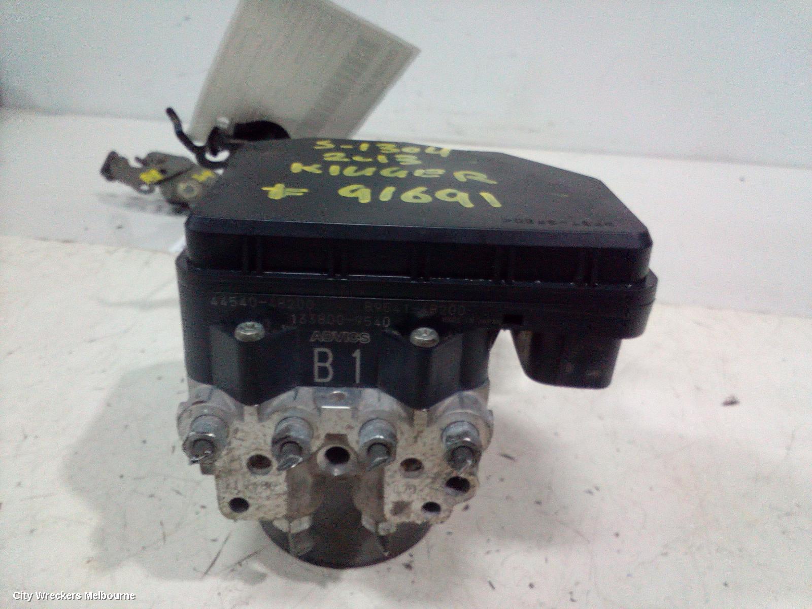 TOYOTA KLUGER ABS PUMP/MODULATOR, GSU40-GSU45, 05/2007 - 02/2014