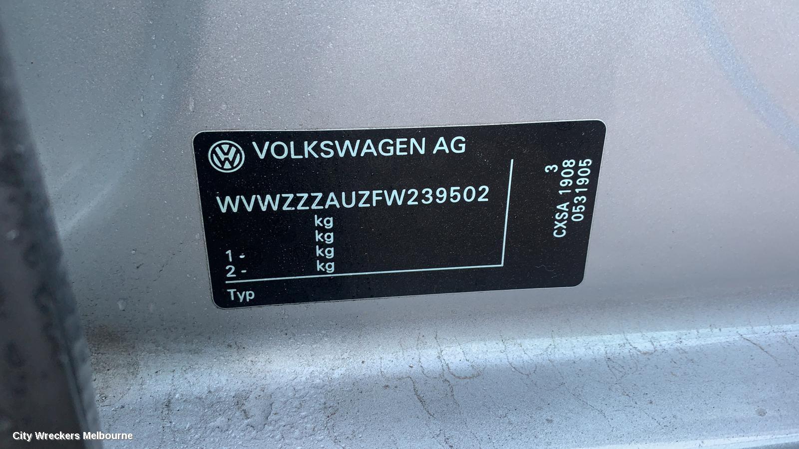 VOLKSWAGEN GOLF R/BAR BRACKET/REINFO, MAIN REINFORCEMENT, GEN 7, HATCH, 03/2013 ONWARDS