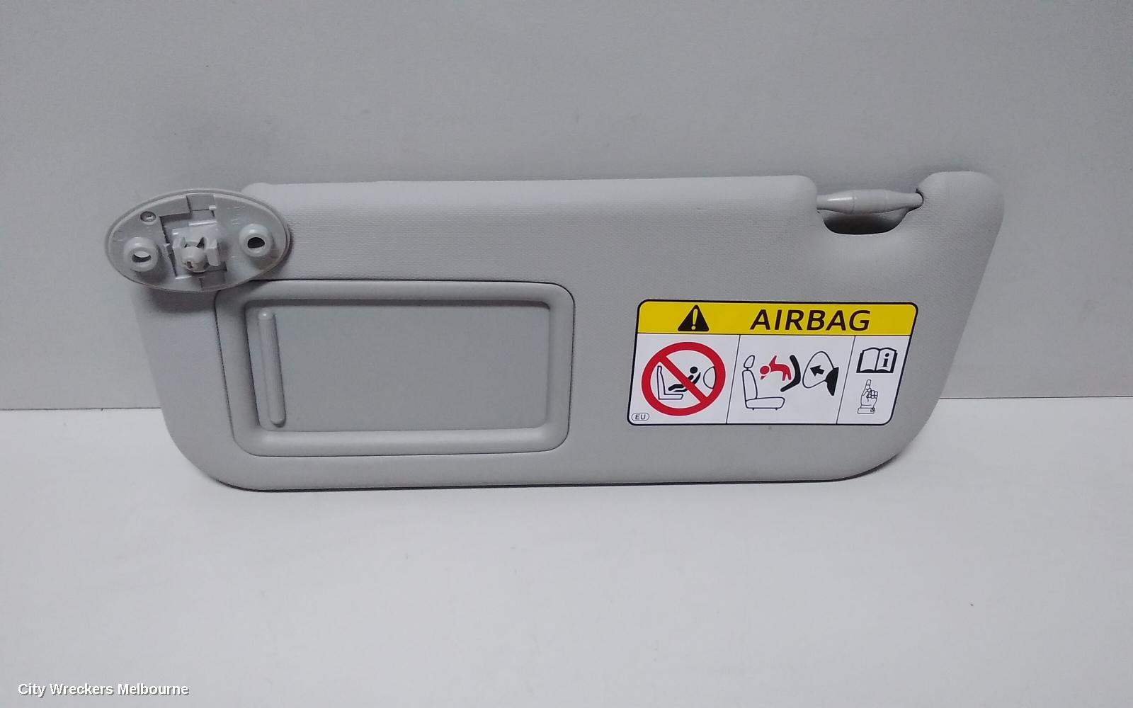 TOYOTA COROLLA SUNVISOR, ZRE182R, LH SIDE, 10/2012 - 06/2018