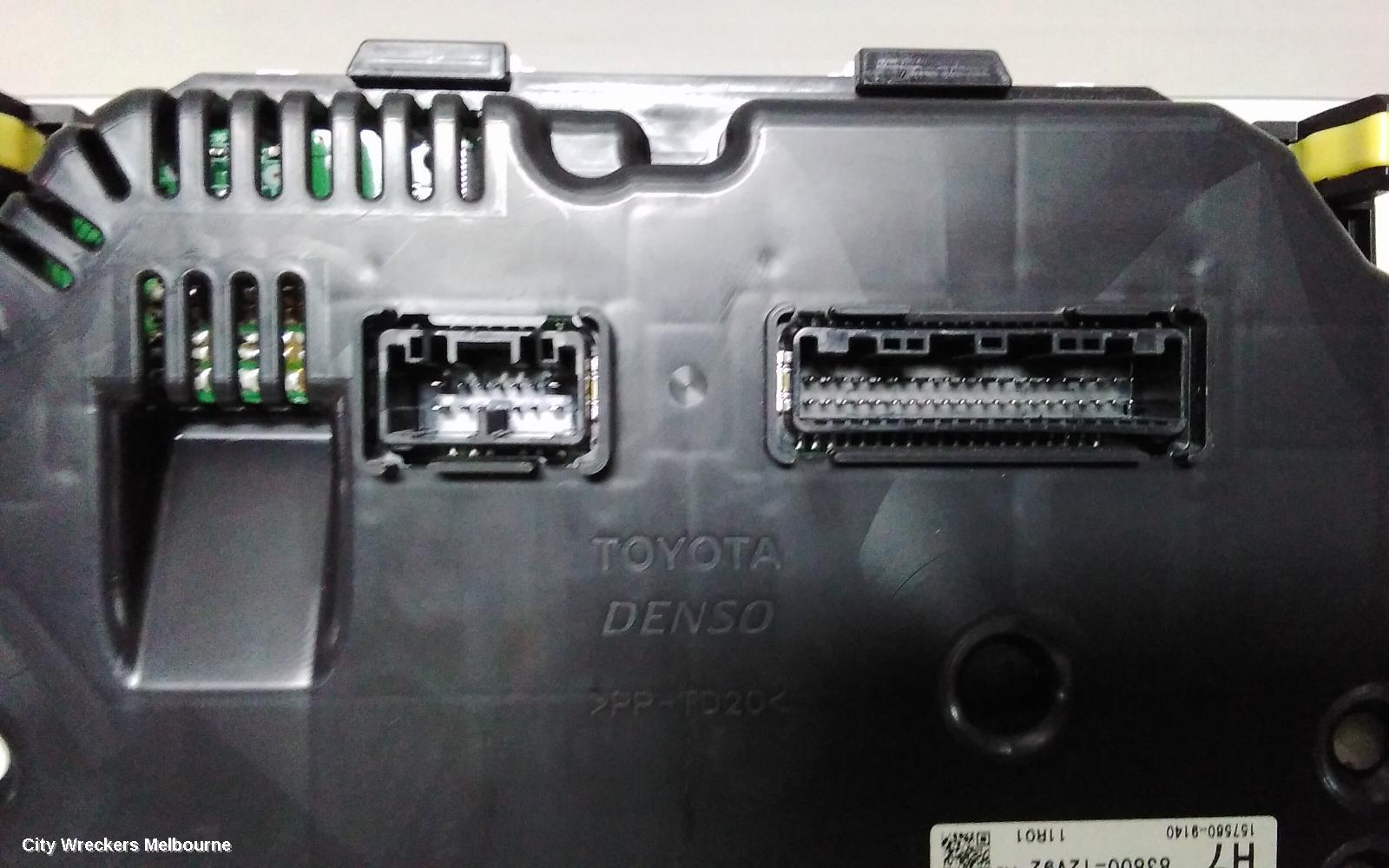 TOYOTA COROLLA INSTRUMENT CLUSTER, 1.8, 2ZR-FE, AUTO T/M, LEVIN SX/ZR, ZRE182R, HATCH, 10/2012 - 05/2015