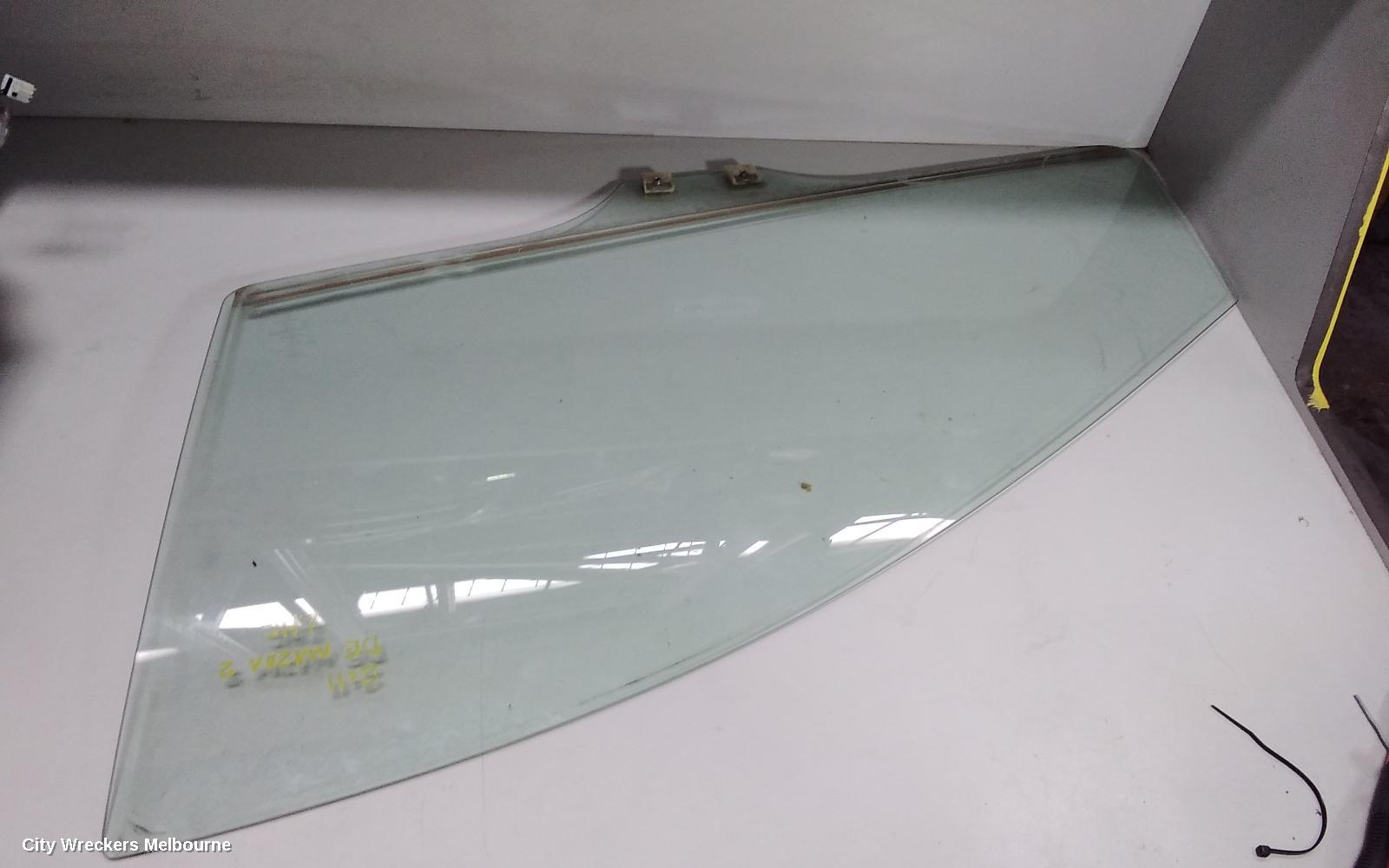 MAZDA 2 LEFT FRONT DOOR WINDOW, DJ/DL, 10/2014 ONWARDS