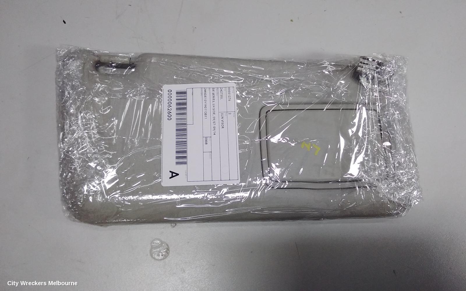 MAZDA 2 SUNVISOR, DE SERIES, LH SIDE, 09/2007 - 09/2014