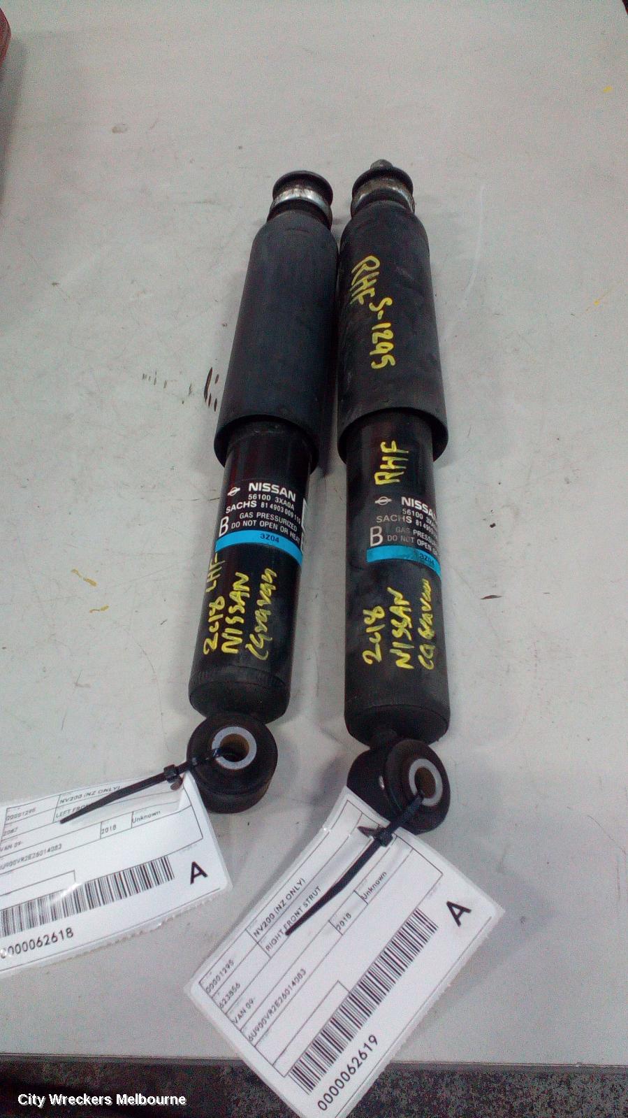 NISSAN NV200 (NZ ONLY) RIGHT FRONT STRUT, VAN 09-