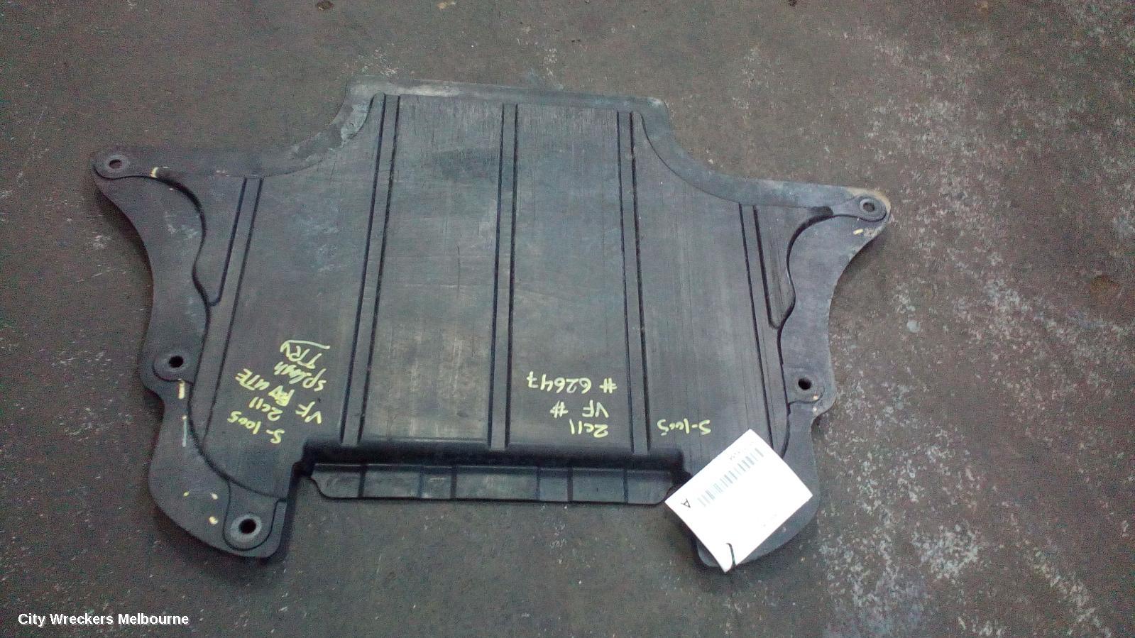 HOLDEN COMMODORE LOWER ENGINE SPLASH TRAY, VE, REAR ENGINE UNDERCOVER, 08/2006 - 05/2013
