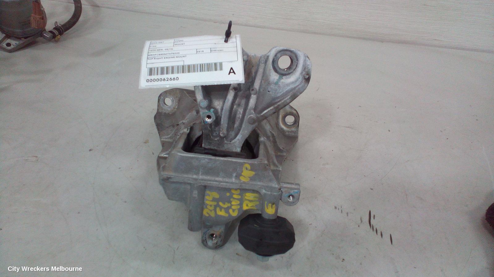 HONDA CIVIC MOUNT, 10TH GEN, 05/2016 - 08/2021