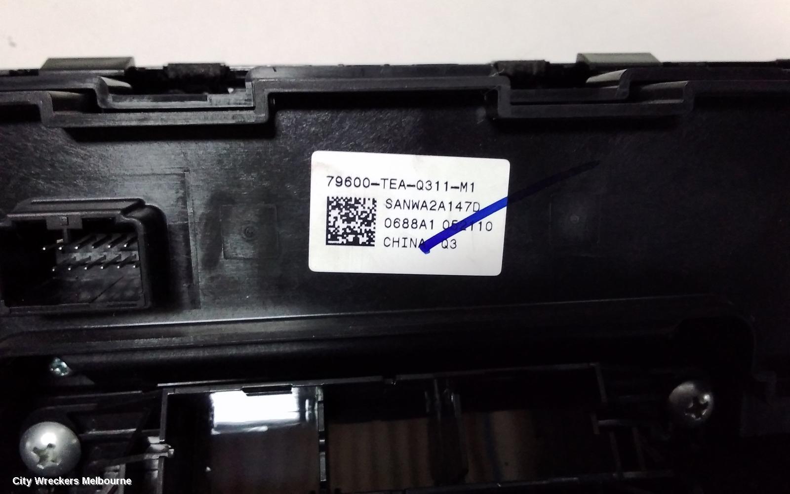 HONDA CIVIC HEATER/AC CONTROLS, 10TH GEN, CLIMATE CONTROL TYPE, 05/2016 - 03/2020