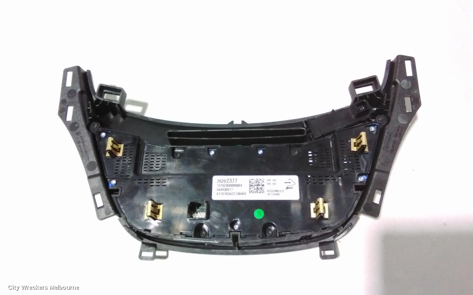 HOLDEN INSIGNIA HEATER/AC CONTROLS, GA, 02/2015 - 01/2017