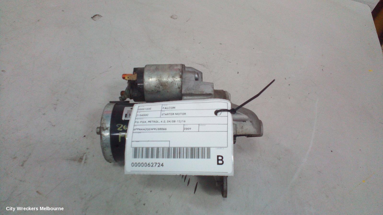 FORD FALCON STARTER, FG-FGX, PETROL, 4.0, 04/2008 - 12/2016