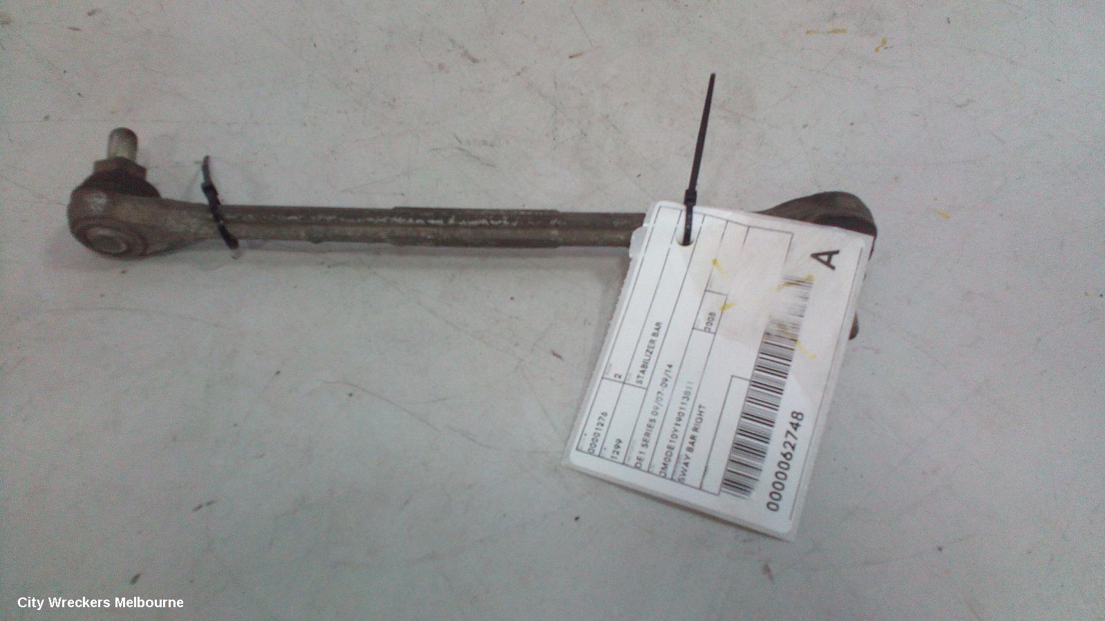 MAZDA 2 STABILISER BAR, DE1 SERIES 09/2007 - 09/2014
