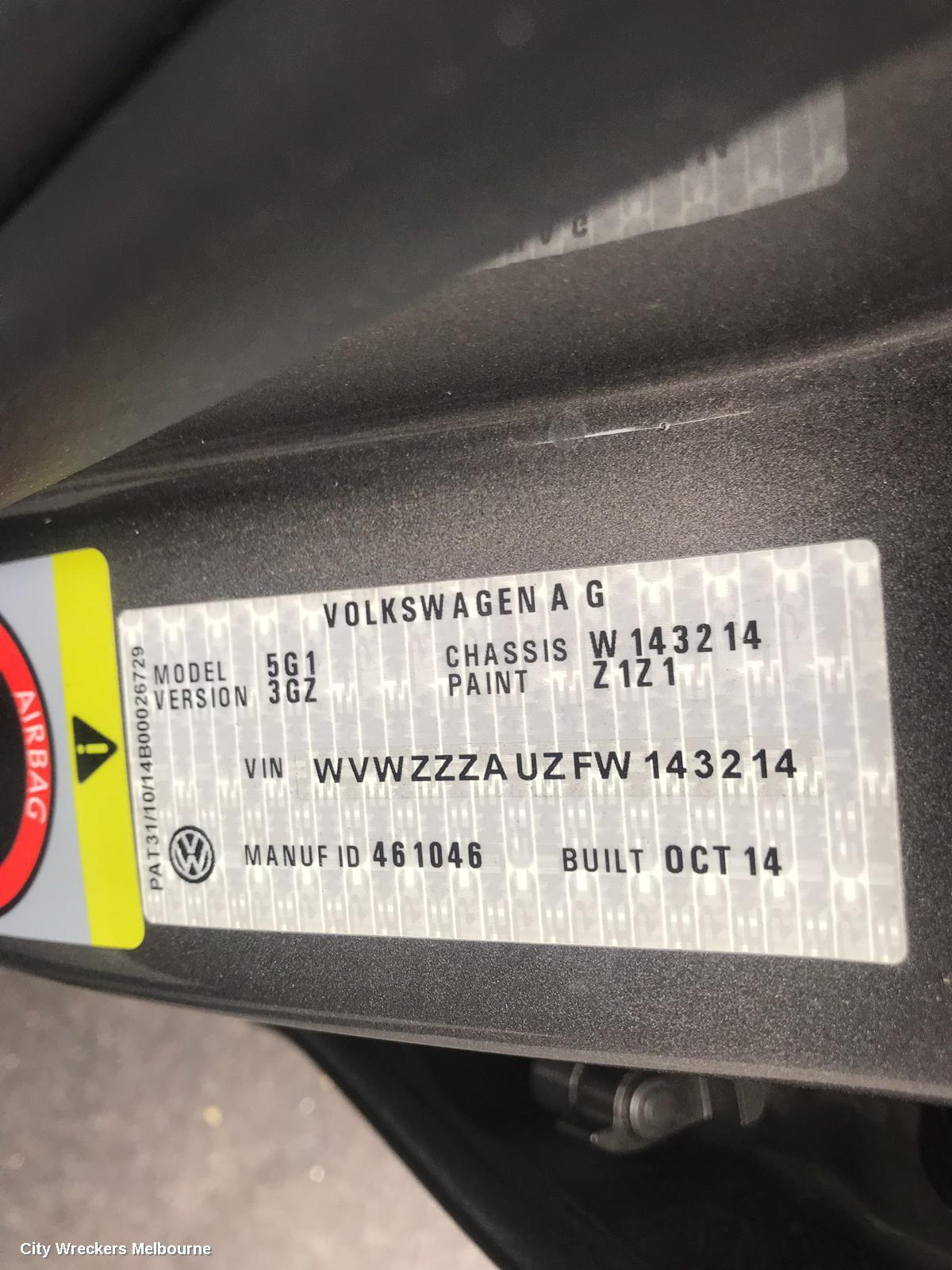 VOLKSWAGEN GOLF FAN, DUAL FAN ASSY, 1.4, PETROL, CHPA CODE, 320W/200W (BROSE), GEN 7, 03/2013 ONWARDS