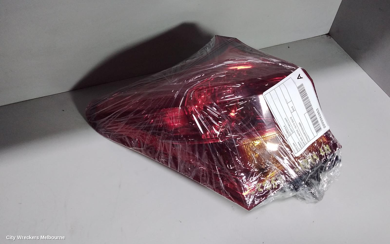 TOYOTA COROLLA LEFT TAILLIGHT, ZRE182R, HATCH, 10/2012 - 03/2015