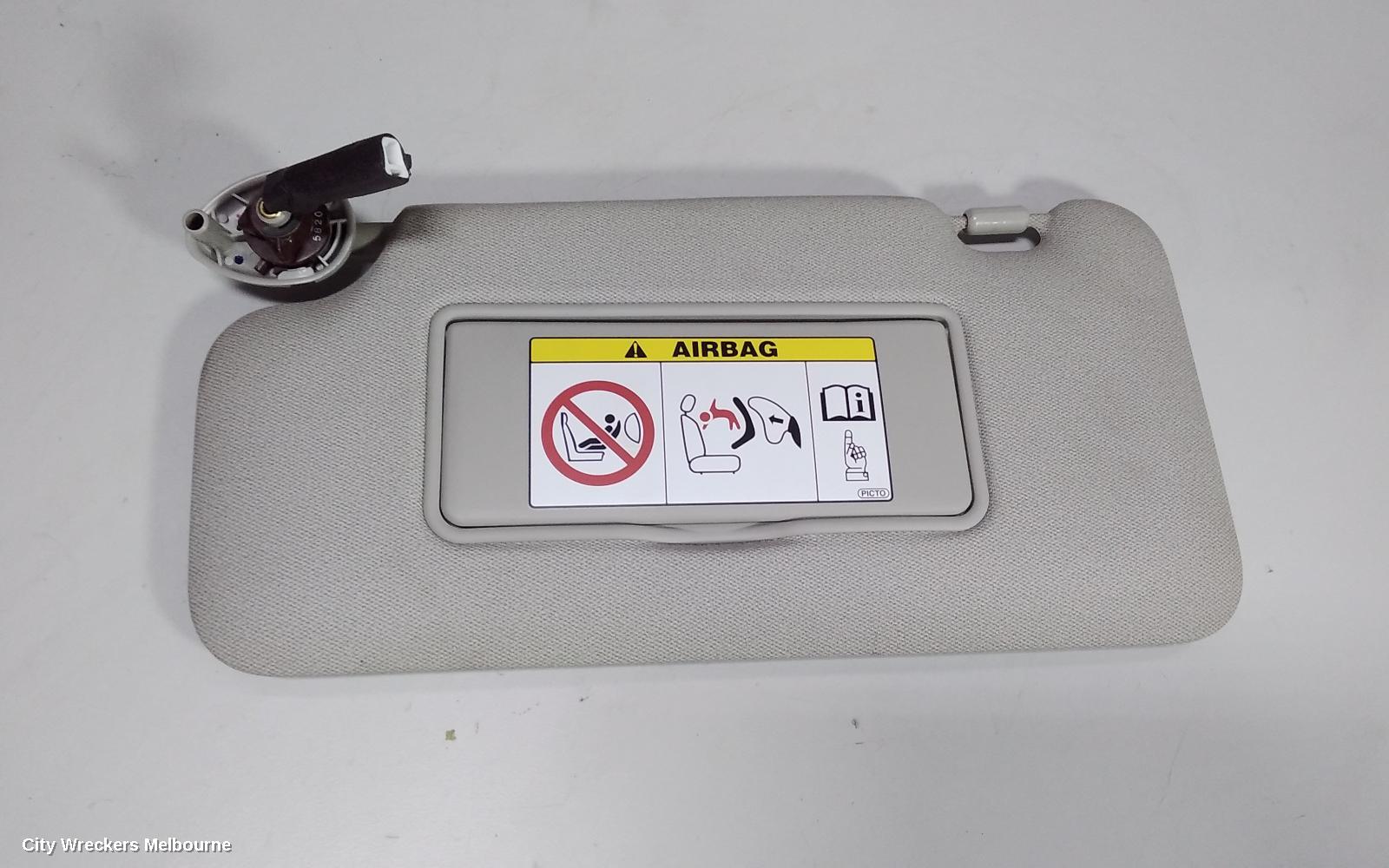 HONDA HRV SUNVISOR, RU5, LH SIDE, 12/2014 ONWARDS