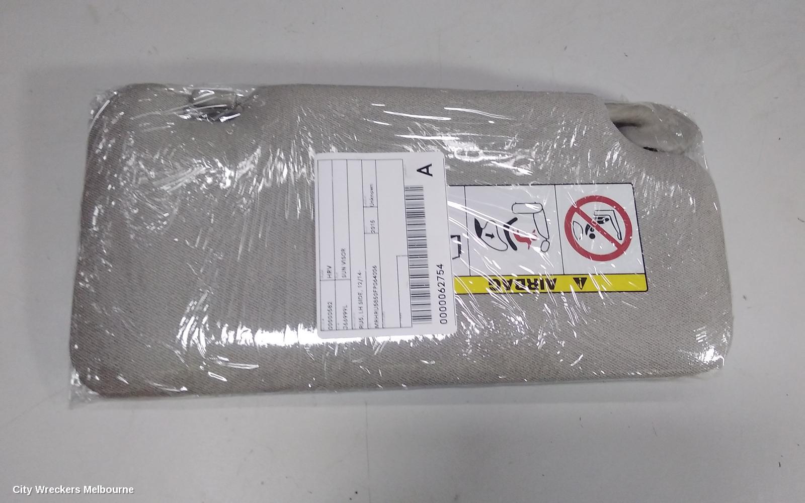 HONDA HRV SUNVISOR, RU5, LH SIDE, 12/2014 ONWARDS