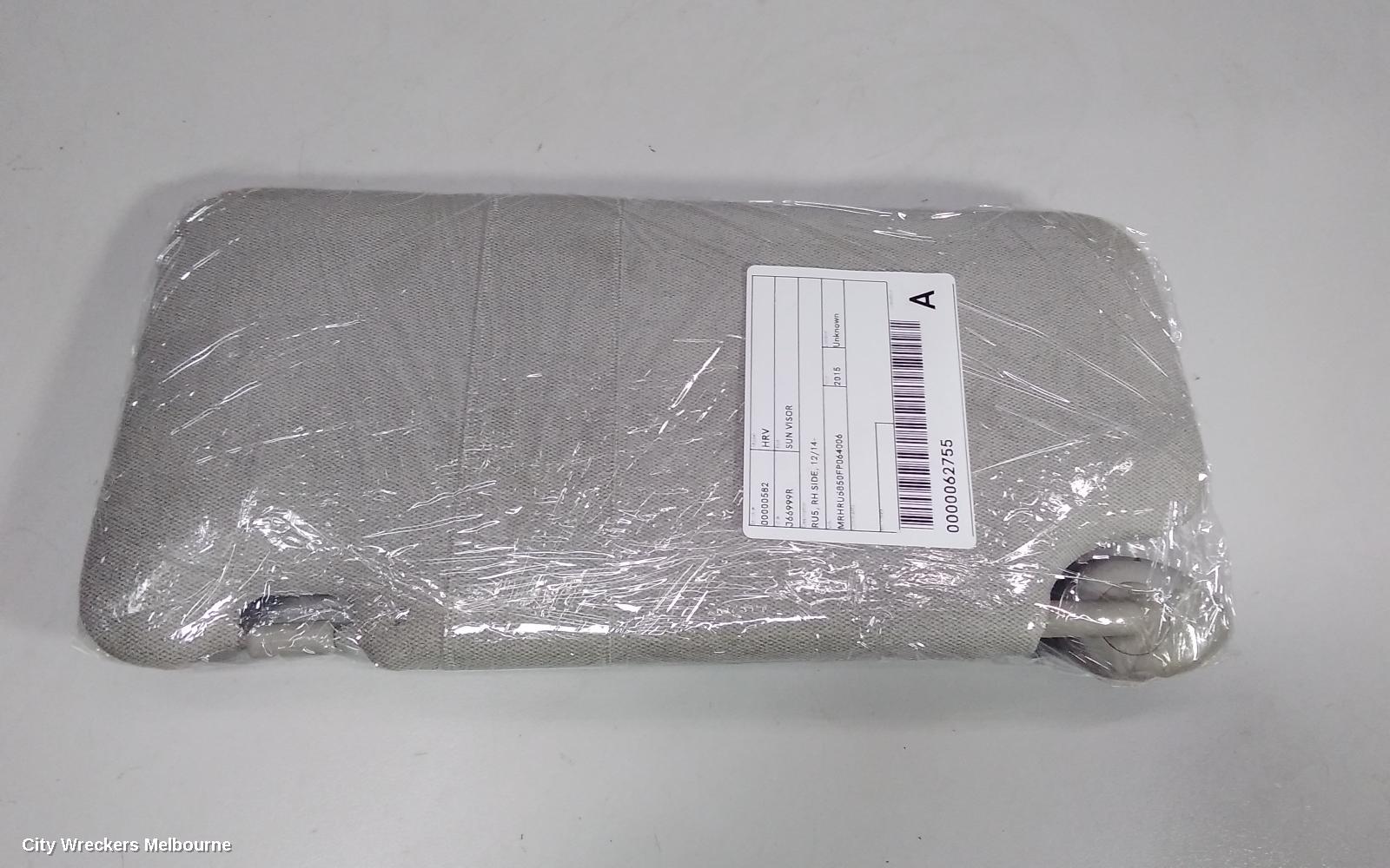 HONDA HRV SUNVISOR, RU5, RH SIDE, 12/2014 ONWARDS
