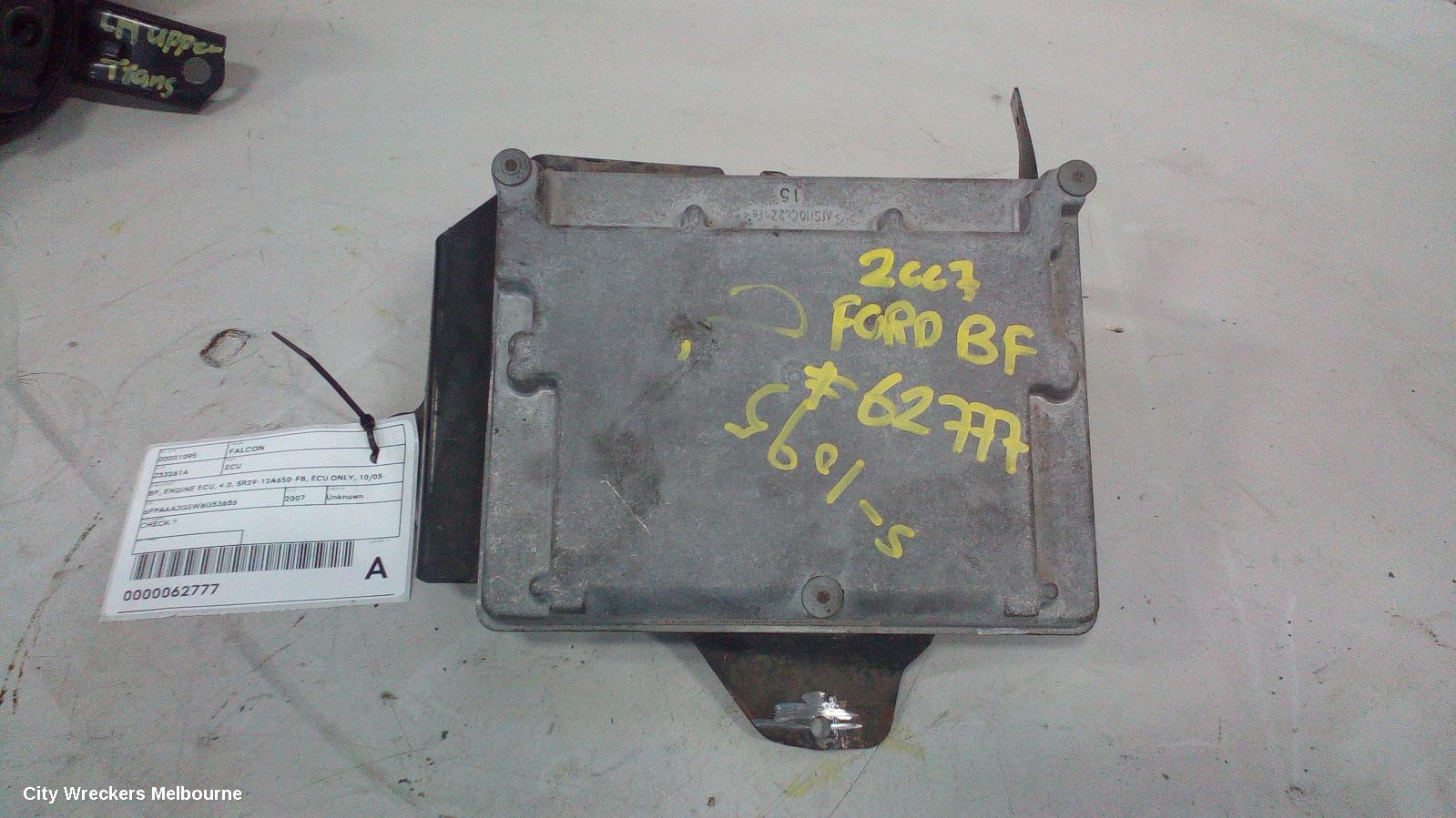 FORD FALCON ECU, BF, ENGINE ECU, 4.0, 5R29-12A650-FB, ECU ONLY, 10/2005 - 09/2010